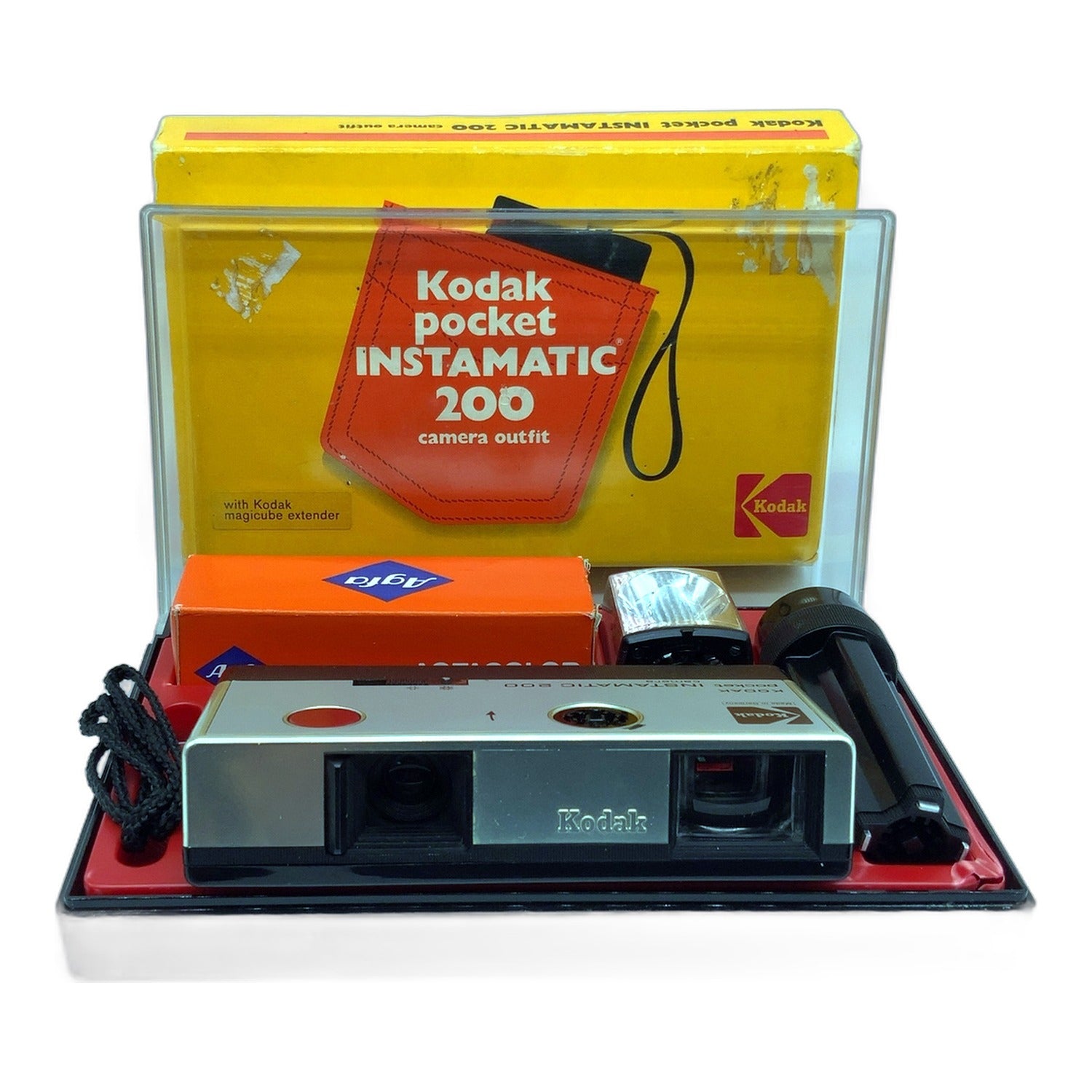 Kodak Pocket Instamatic 200 Miniaturkamera mit n.a. in OVP Subminiaturkamera