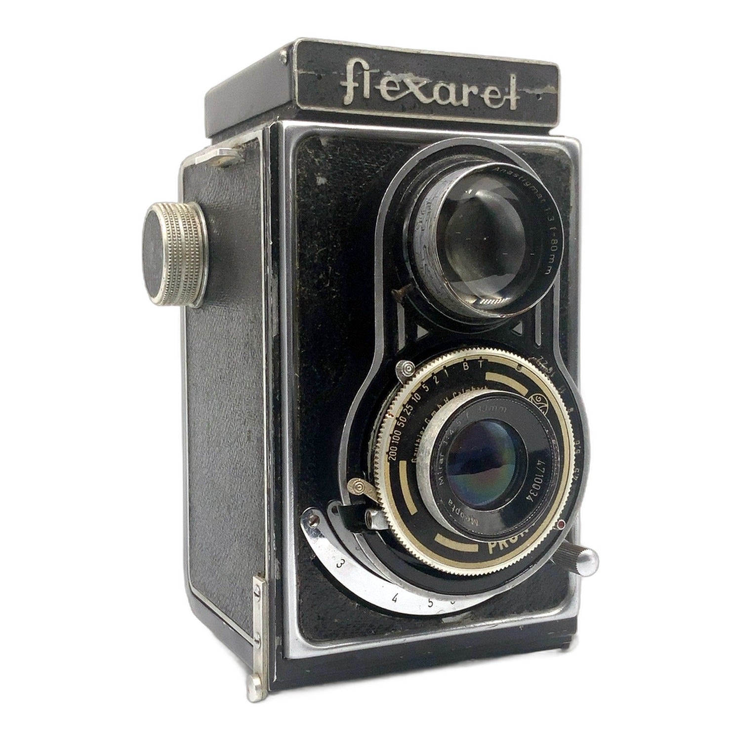 Meopta flexaret TLR mit Mirar 80mm 1:4.5 Zweiäugige Kamera