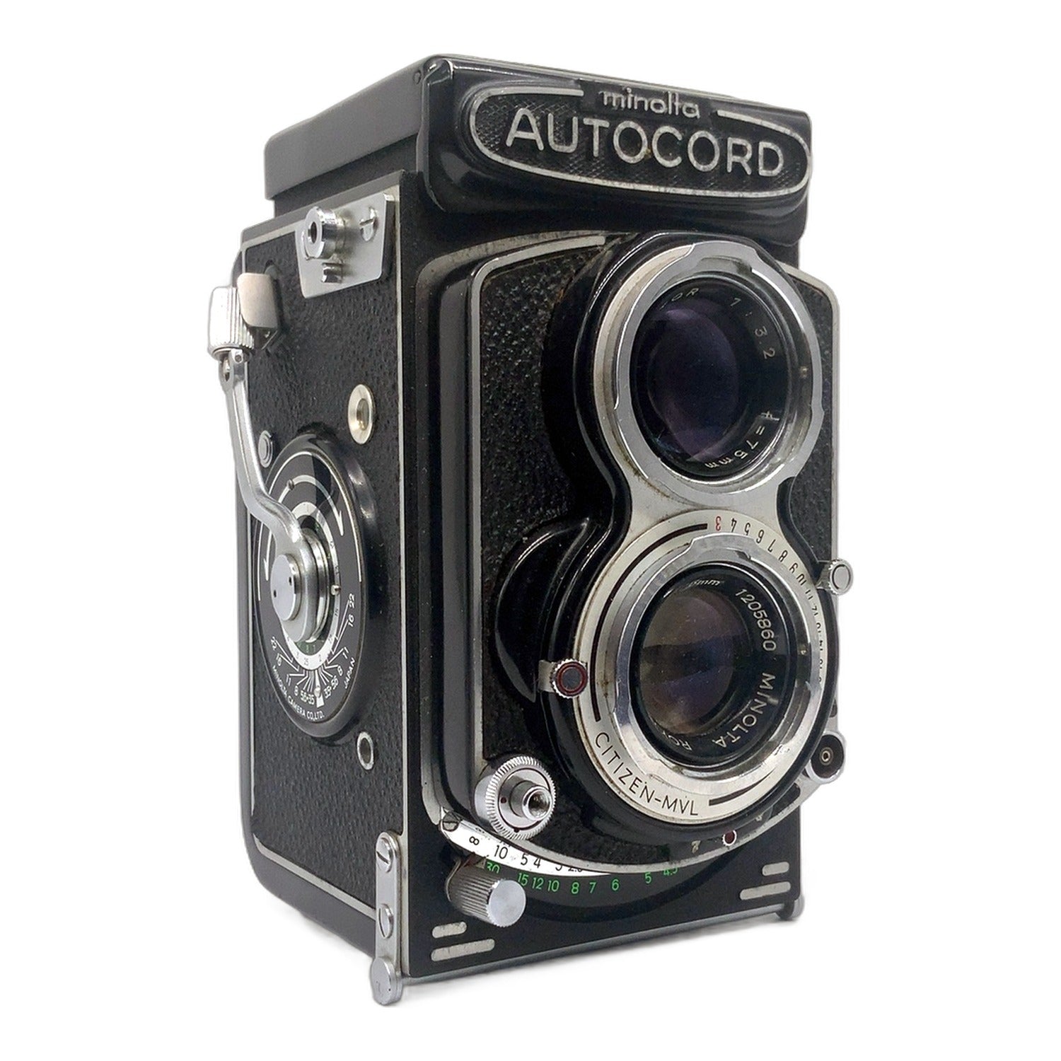 Minolta Autocord III TLR mit Rokkor 75mm 1:3.5 Zweiäugige Kamera
