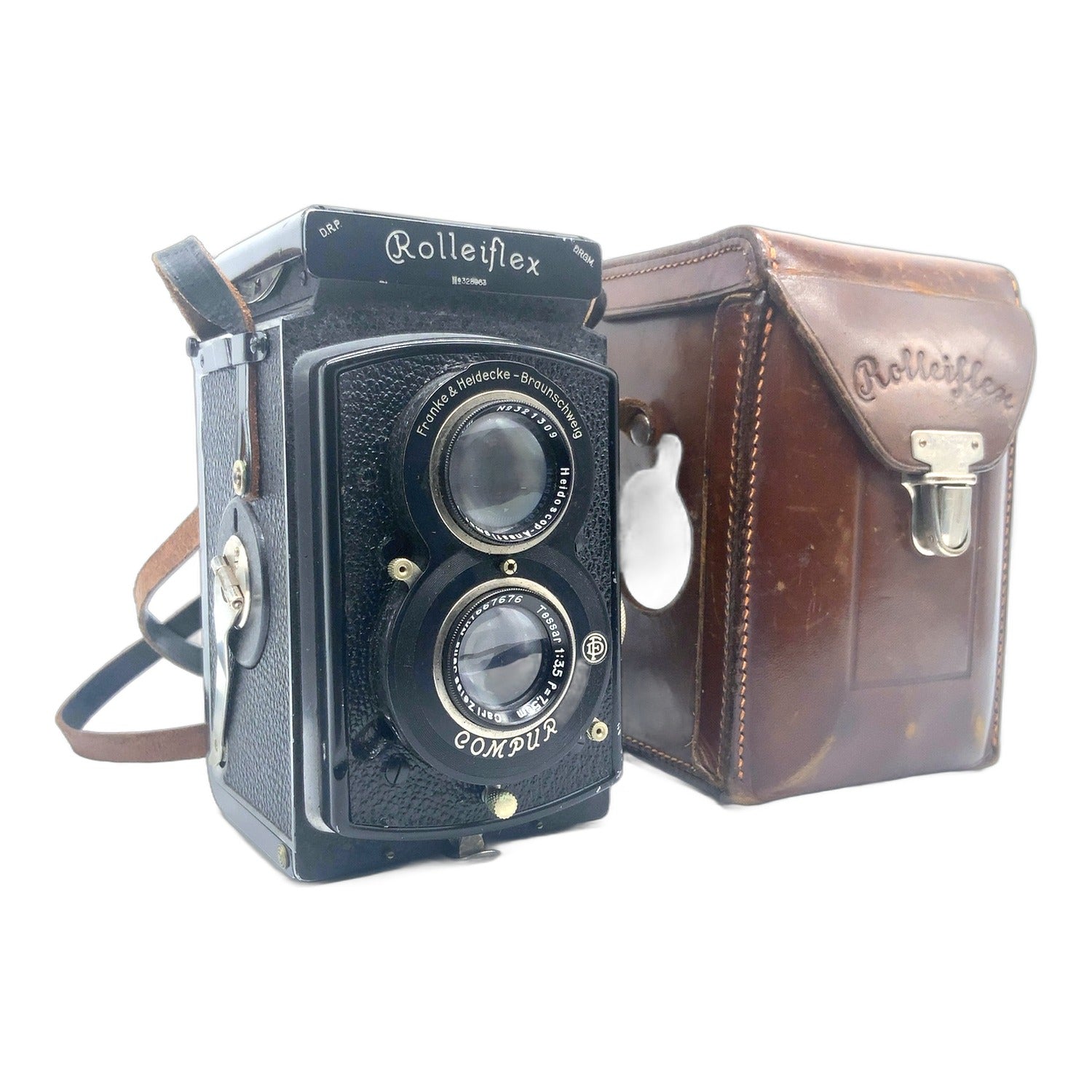 Rollei F&H Rolleiflex I TLR mit Carl Zeiss Tessar 7,5cm 1:3.5 mit Tasche