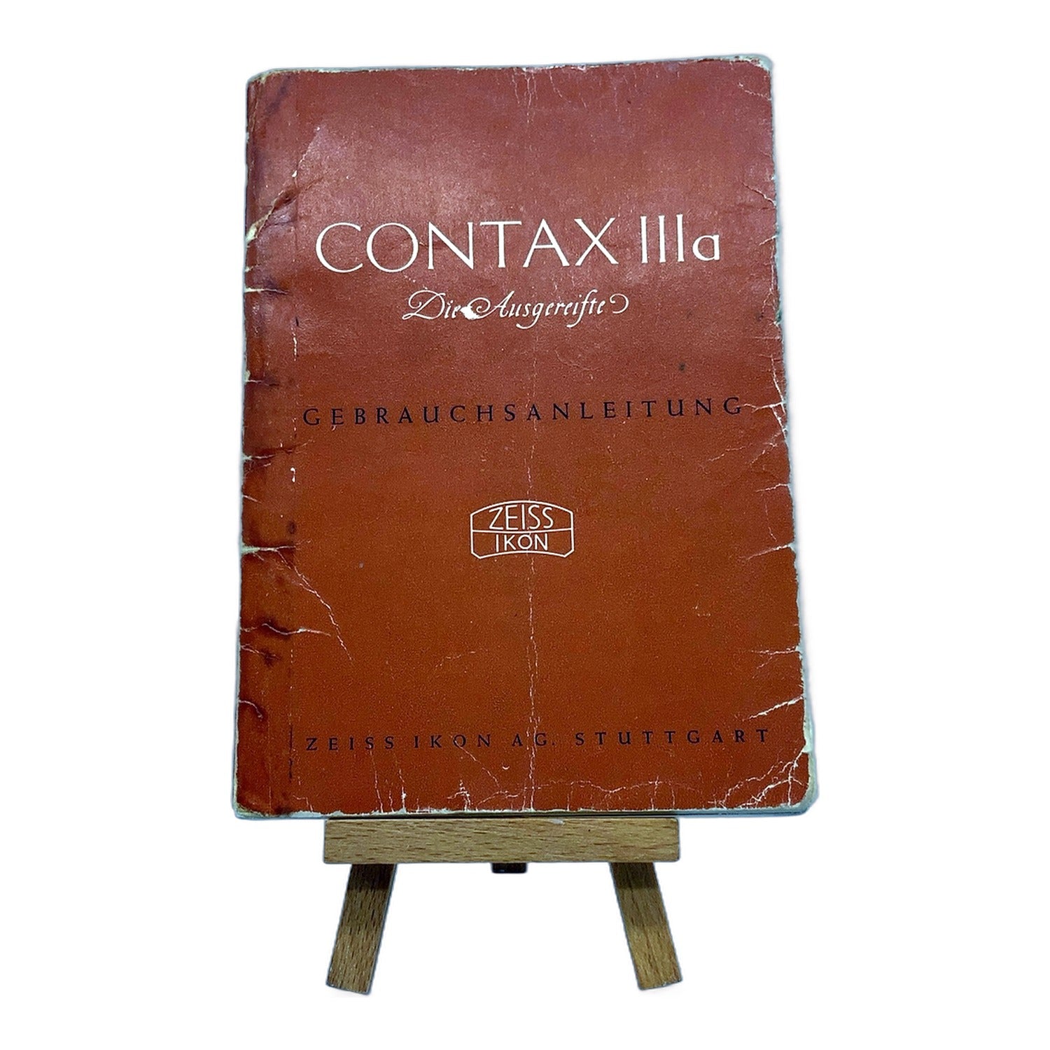 Contax IIIa stark gebrauchte Bedienungsanleitung User Manual Handbuch Deutsch