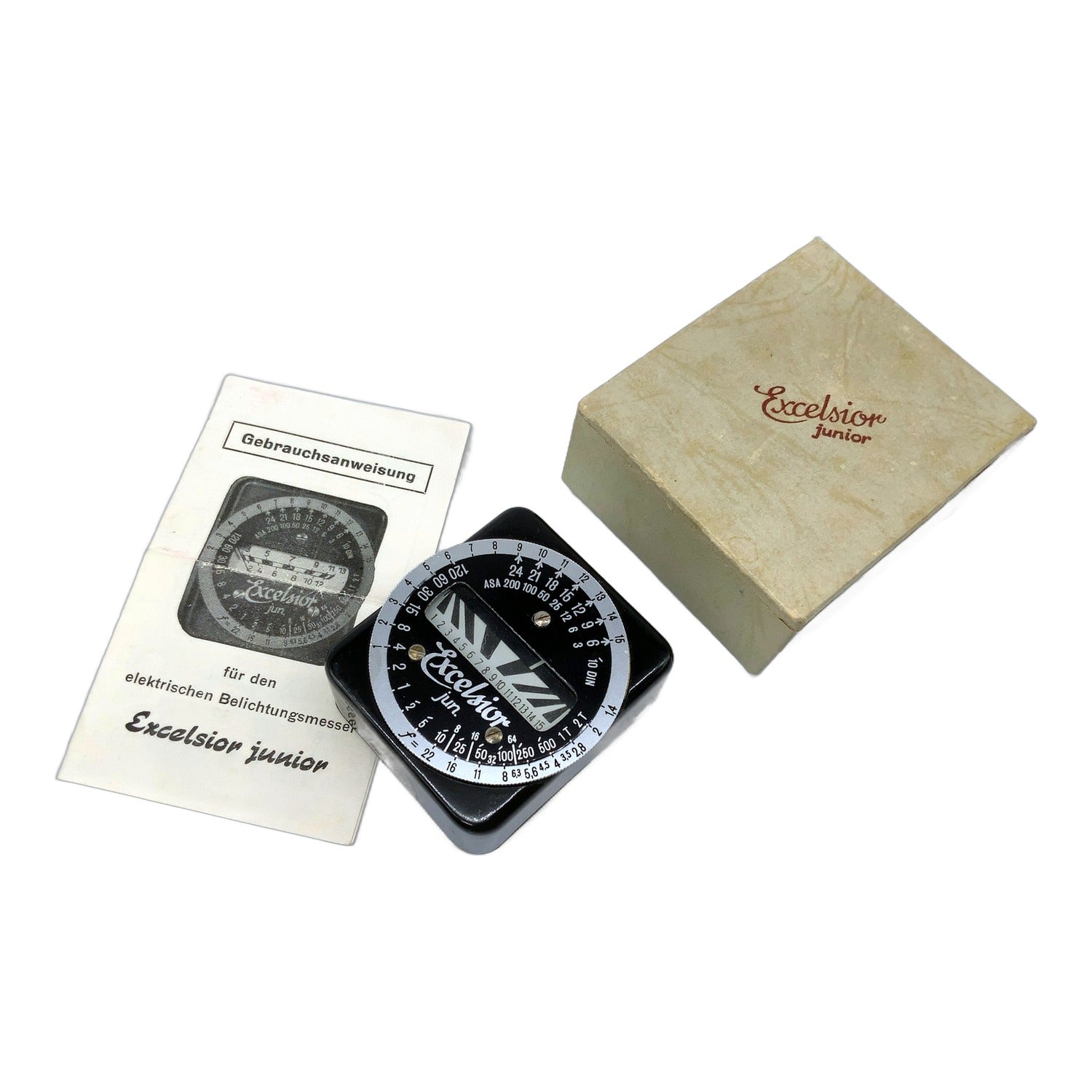 Excelsior jun. Belichtungsmesser in OVP Light Meter Lichtmesser Lichtmeter