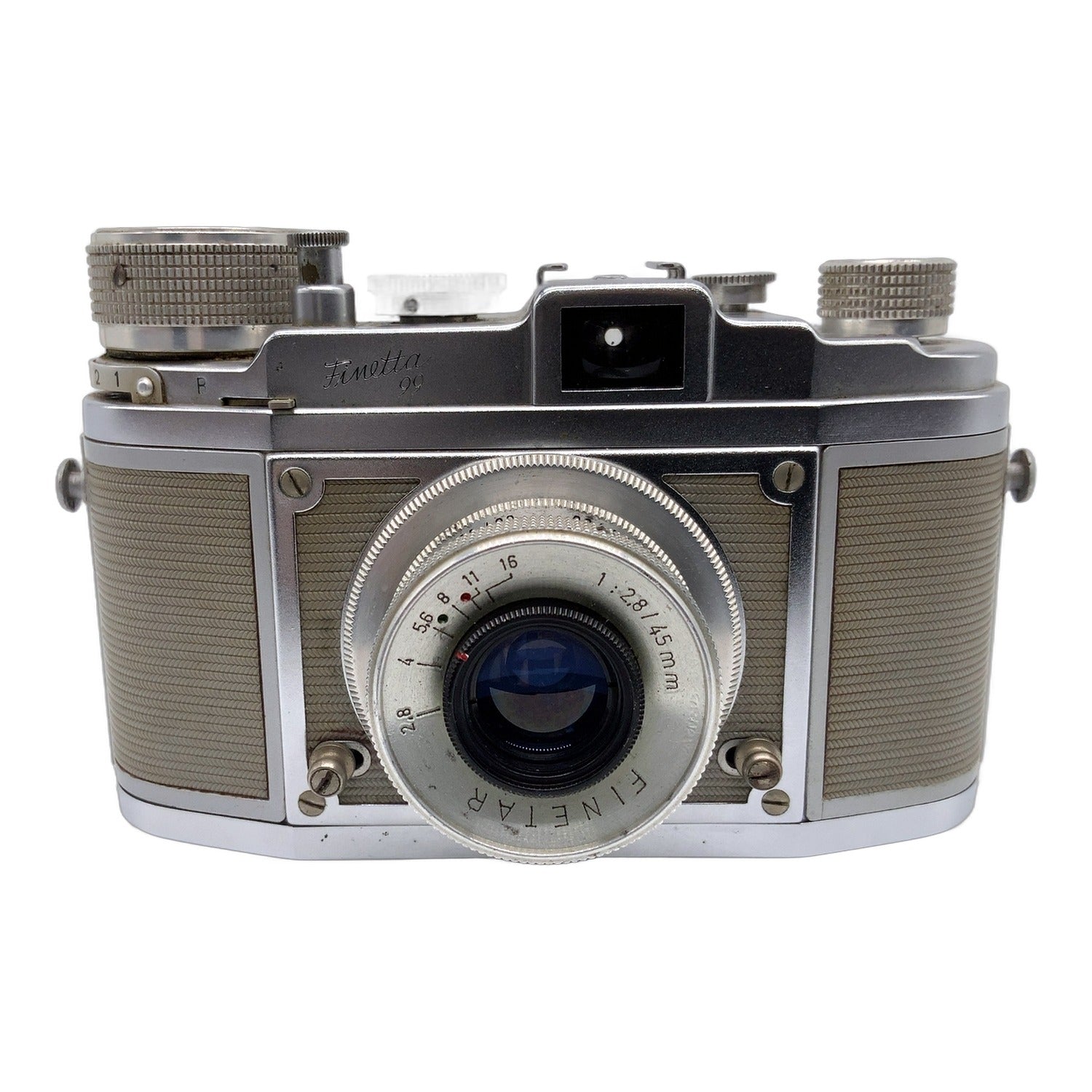 Saraber Finetta 99 Sucherkamera mit Finetar 45mm 1:2.8 Viewfinder Camera