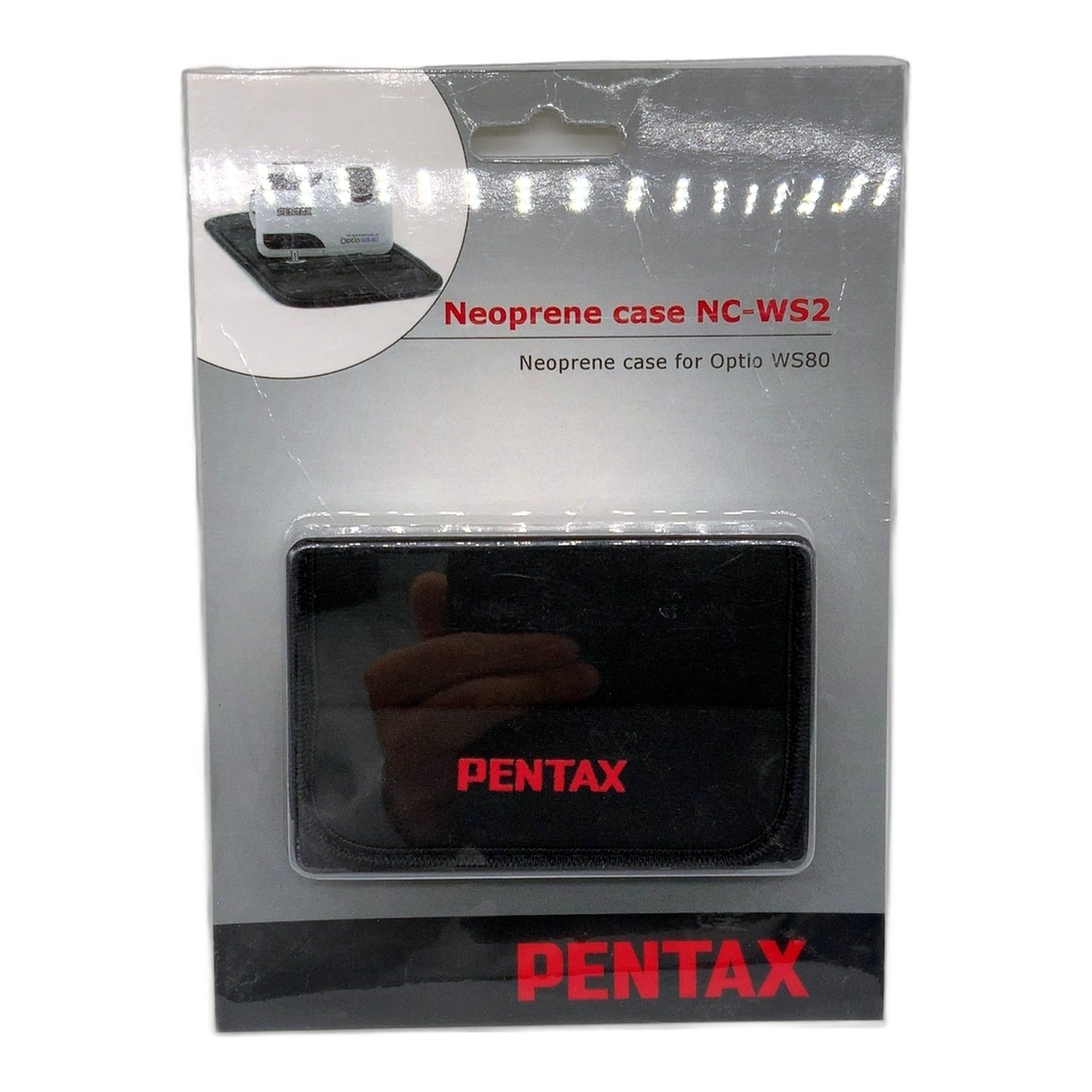 Pentax Neoprene case NC-WS2 for Optio WS80 Tasche Schwarz Kameratasche