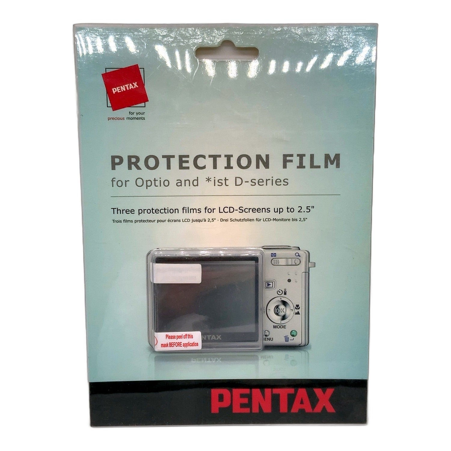 Pentax Protection Film Optio D-series Tasche Transparent Camera Bag Kameratasche