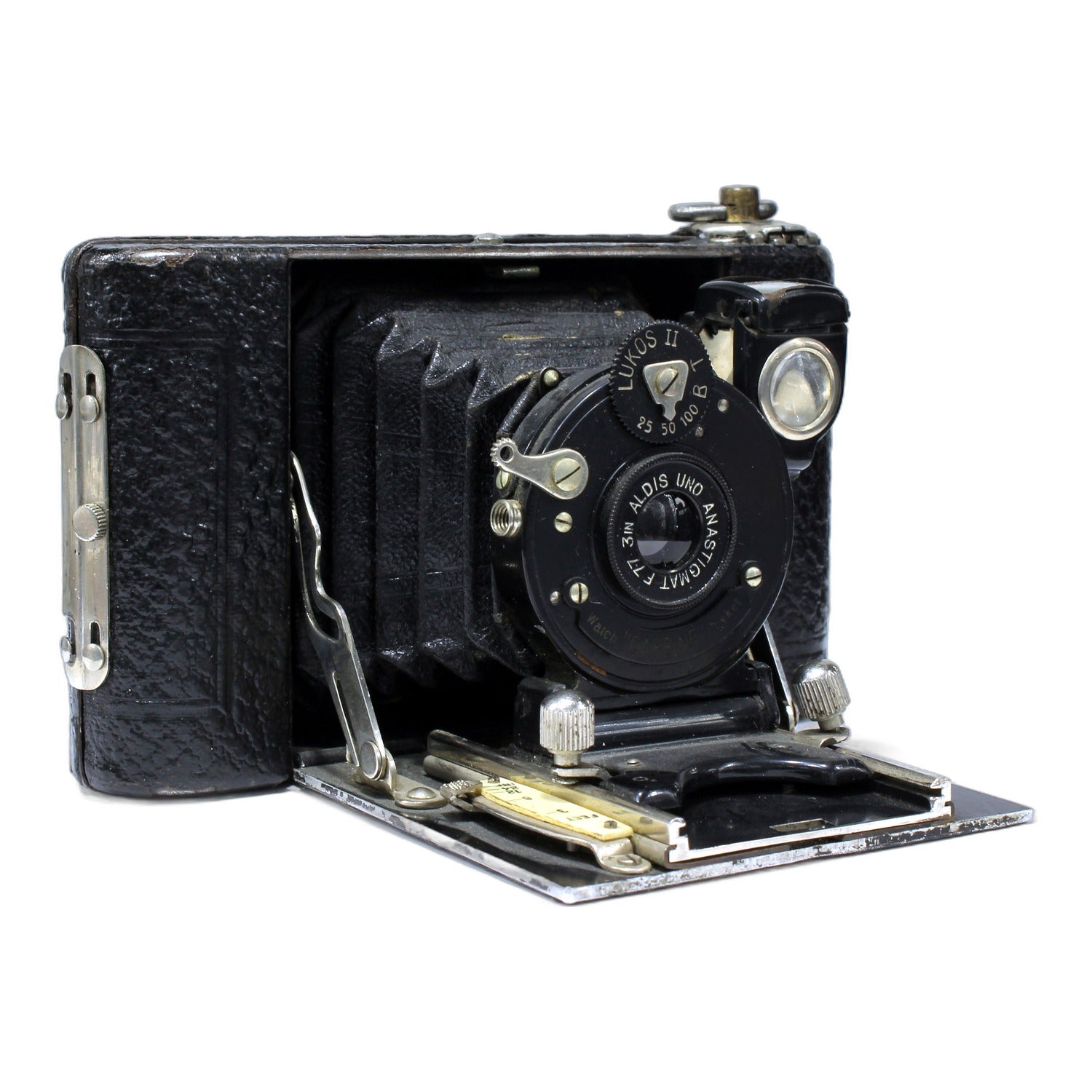 Butcher & Son Watch "Carbine" Pocket Klappkamera Aldis Uno Anastigmat 3in 1:7.7