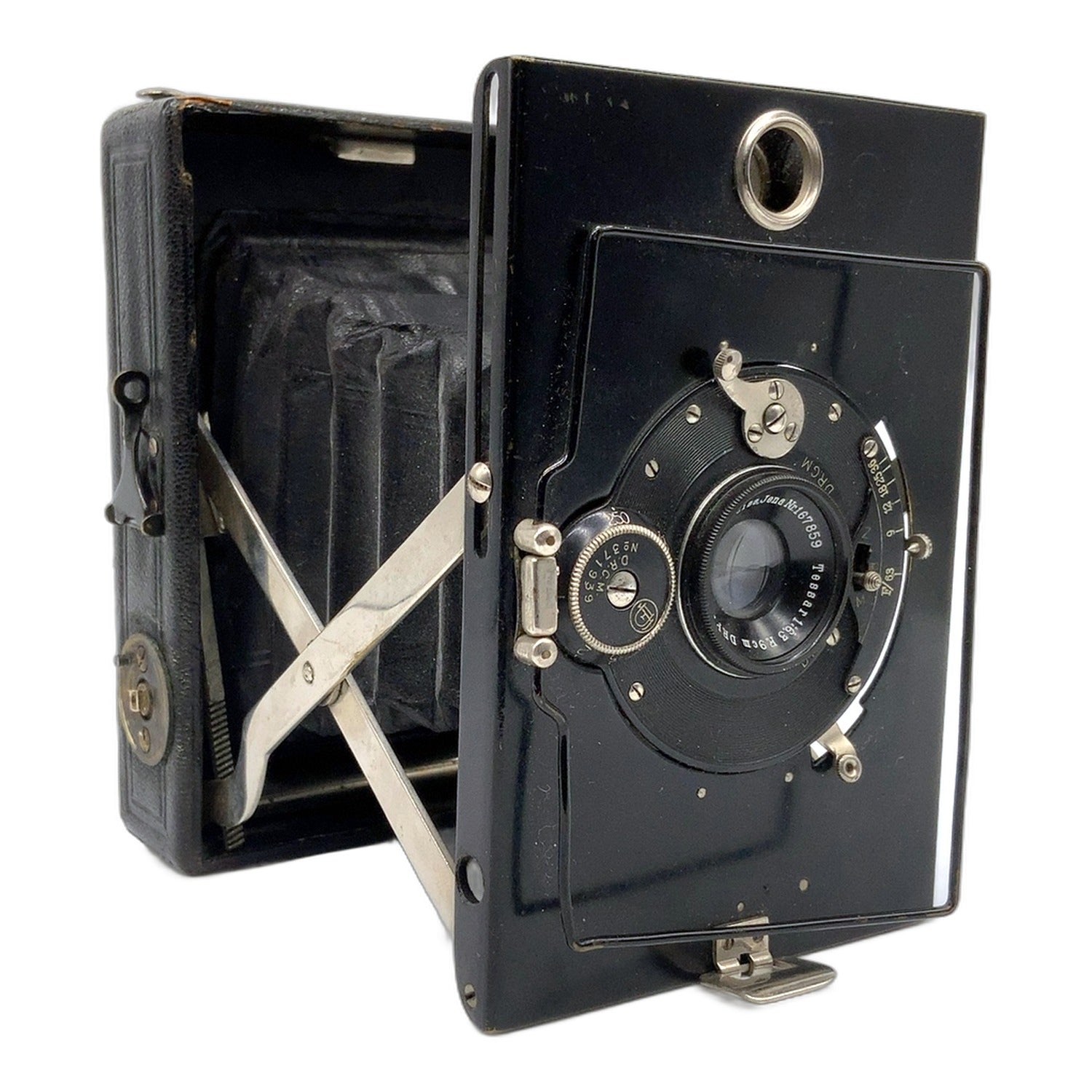 Plattenkamera mit Carl Zeiss Tessar 9cm 1:6,3 Analog Camera Plate Camera