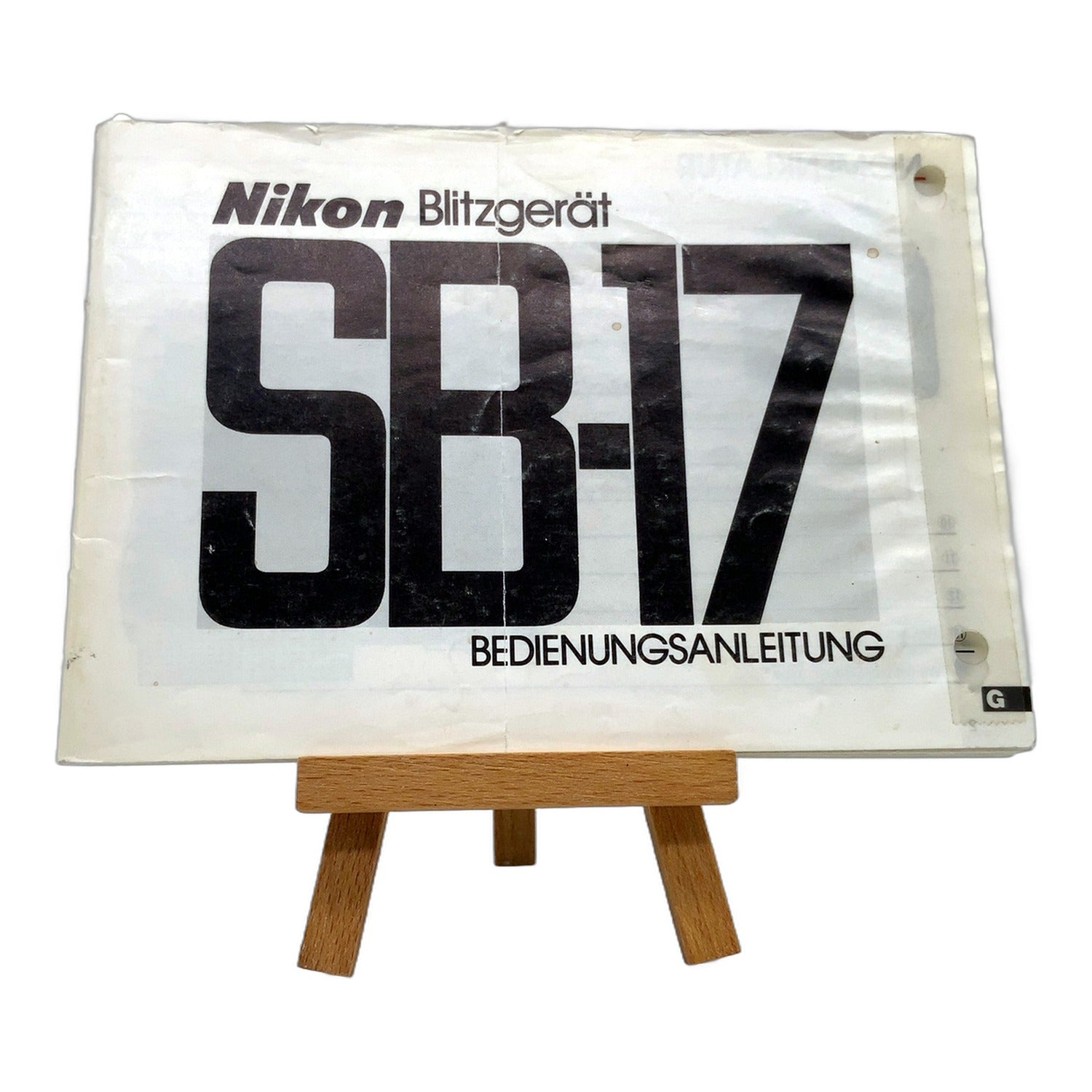 Nikon SB-17 Speedlight Blitzgerät Bedienungsanleitung Handbuch Deutsch