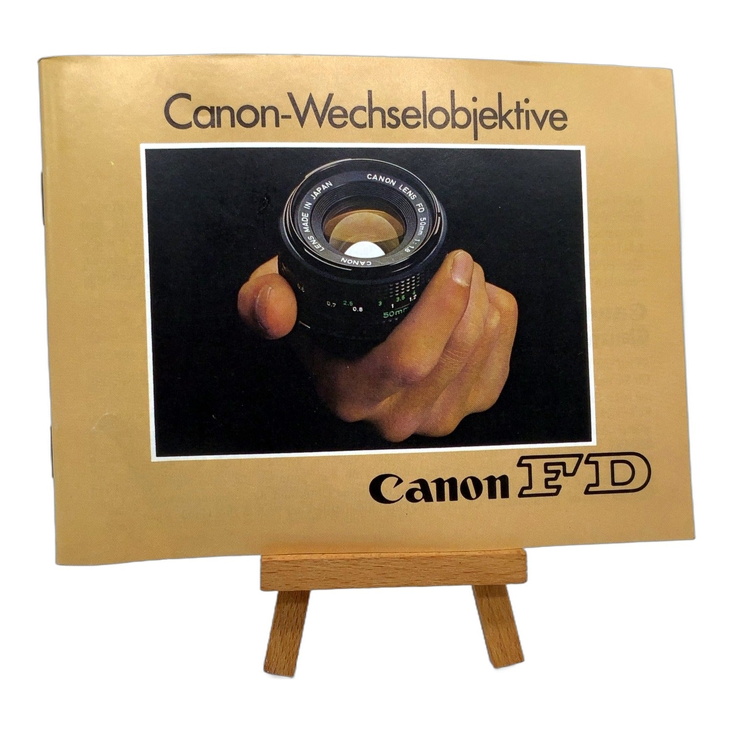 Canon Wechselobjektive FD Broschüre Brochure Prospekt Deutsch