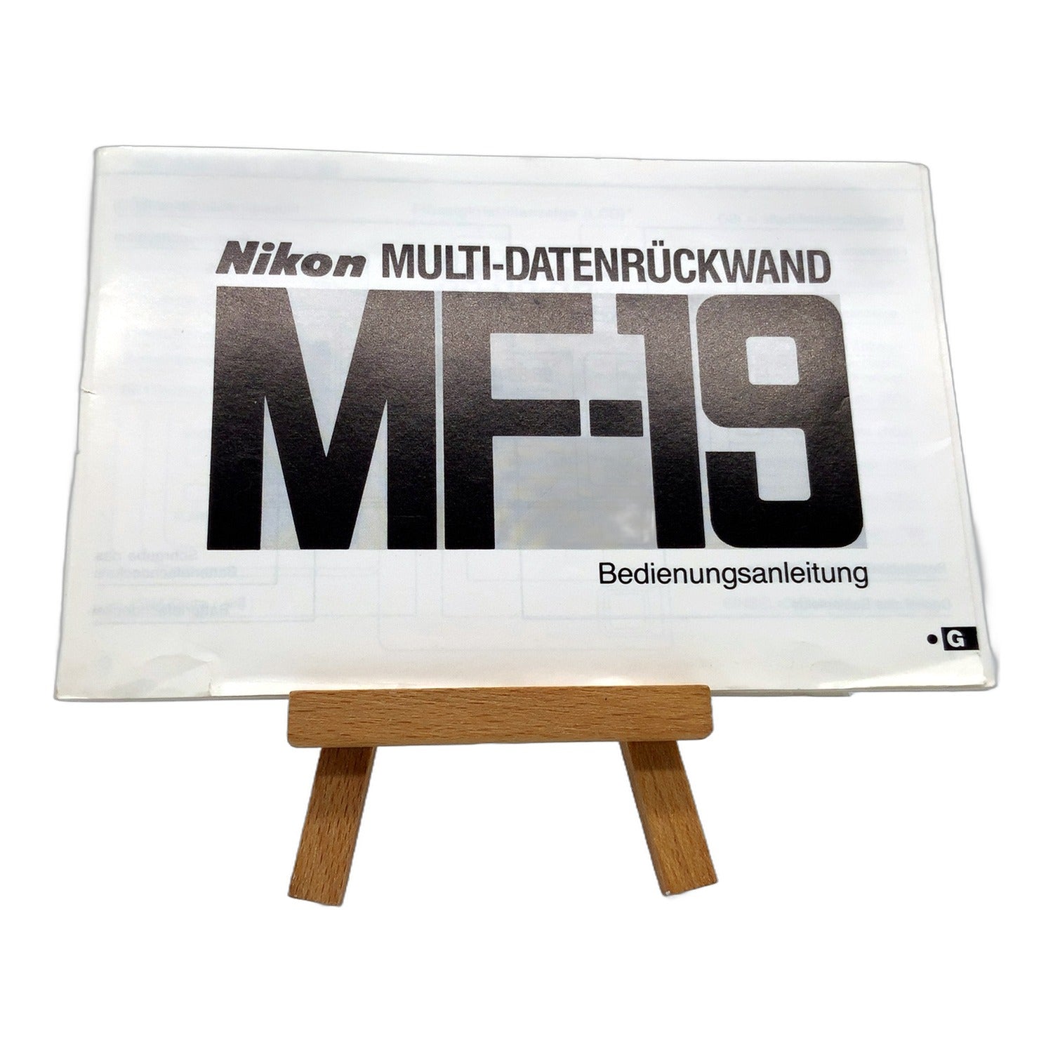 Nikon Multi Datenrückwand MF-19 Bedienungsanleitung User Manual Handbuch Deutsch