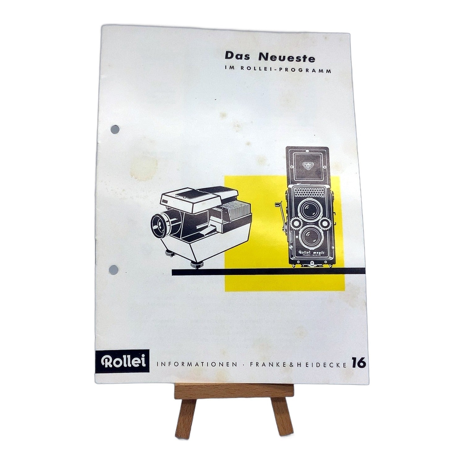 Rollei Das Neuste im Rollei Programm 16 Broschüre Brochure Prospekt Deutsch