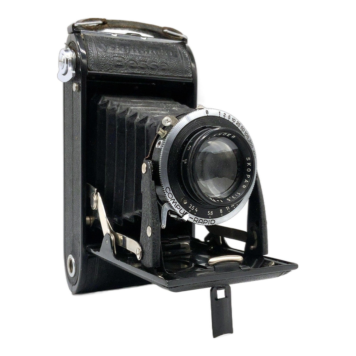 Voigtländer Bessa Klappkamera mit Skopar 10,5cm 1:3.5 Compur-Rapid Balgenkamera
