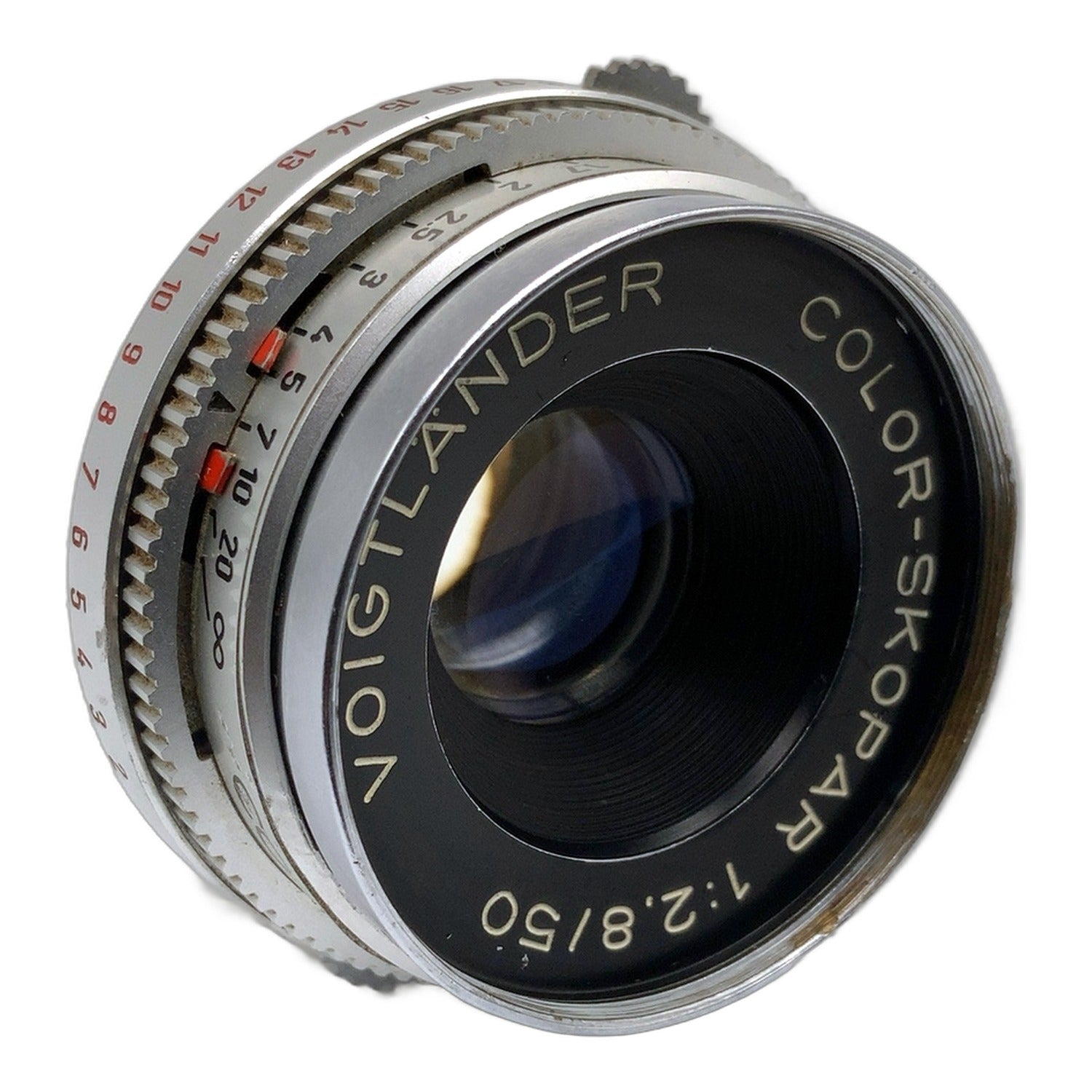 Voigtländer Color-Skopar 50mm 1:2.8 Objektiv manuell Festbrennweite (DKL) Nebel!