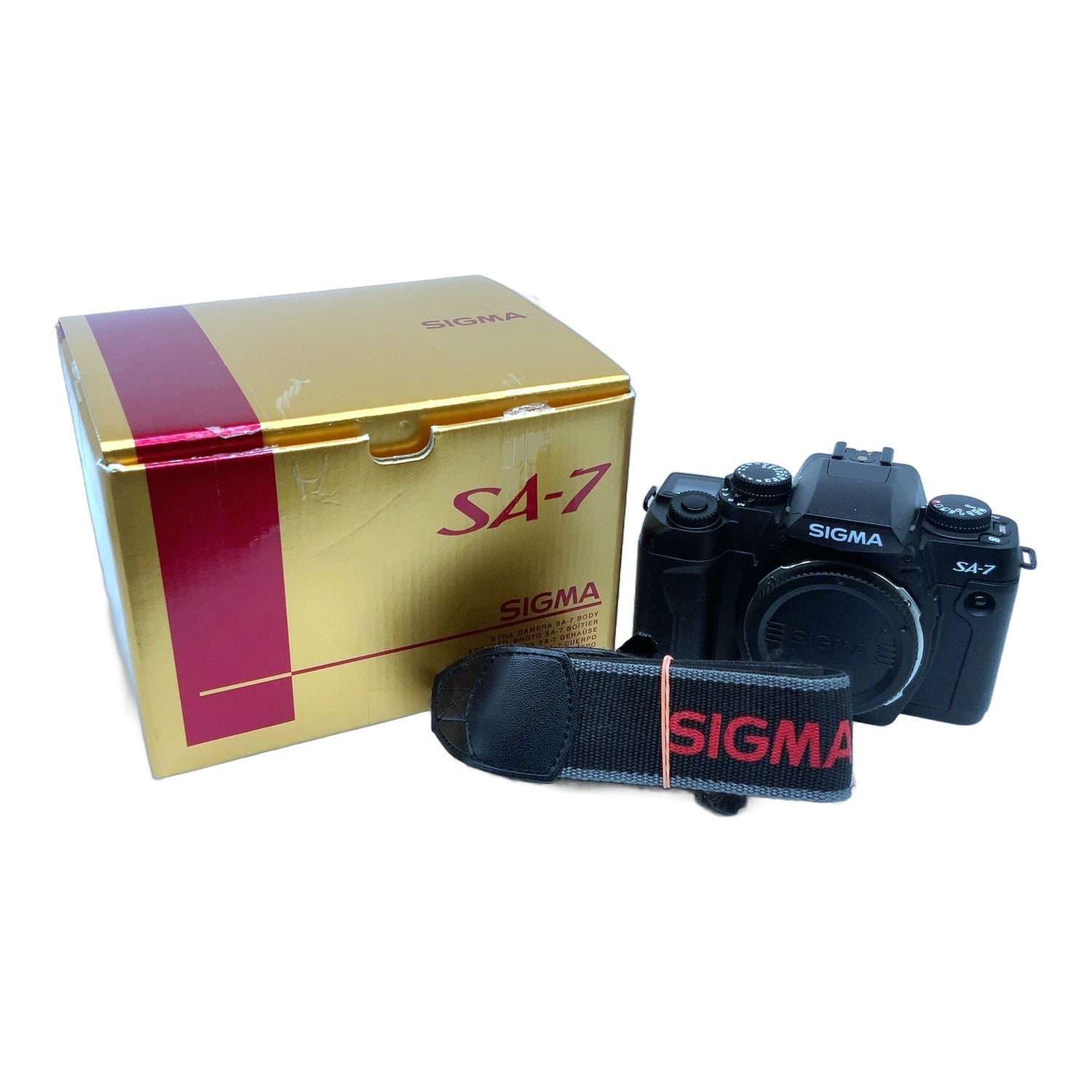 Sigma SA-7 SLR in OVP 35mm Spiegelreflexkamera Analogkamera Autofokus (Sigma AF)
