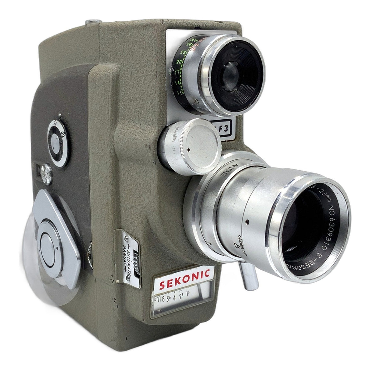 Sekonic 53 F 3 Filmkamera mit S-resonar Zoom Lens  S 11,5-25mm 1:1.8