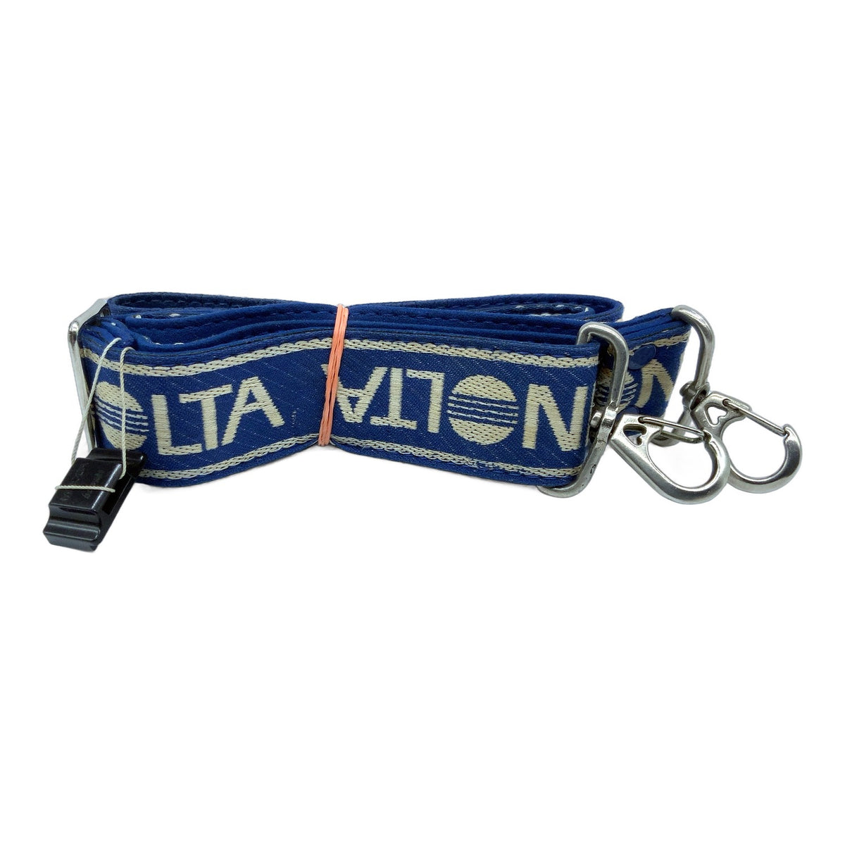 Minolta ca. 38mm breit Gurt blau/weiß Neck Strap Tragegurt Kameragurt
