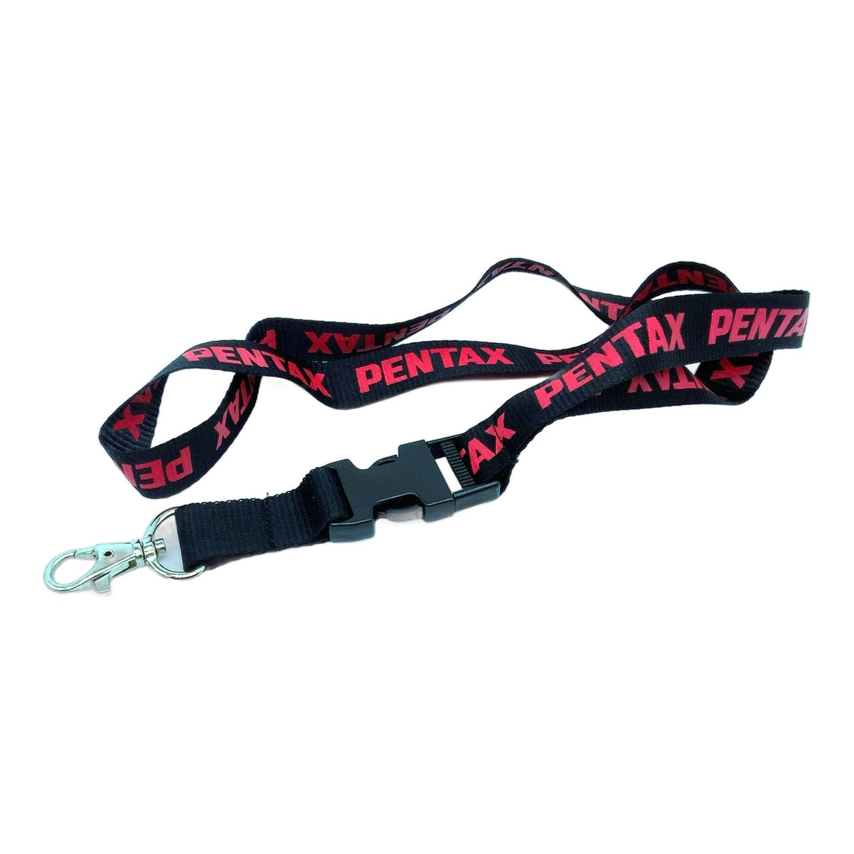 Pentax Schlüsselbund schwarz/rot Neck Strap Tragegurt Schlüsselband