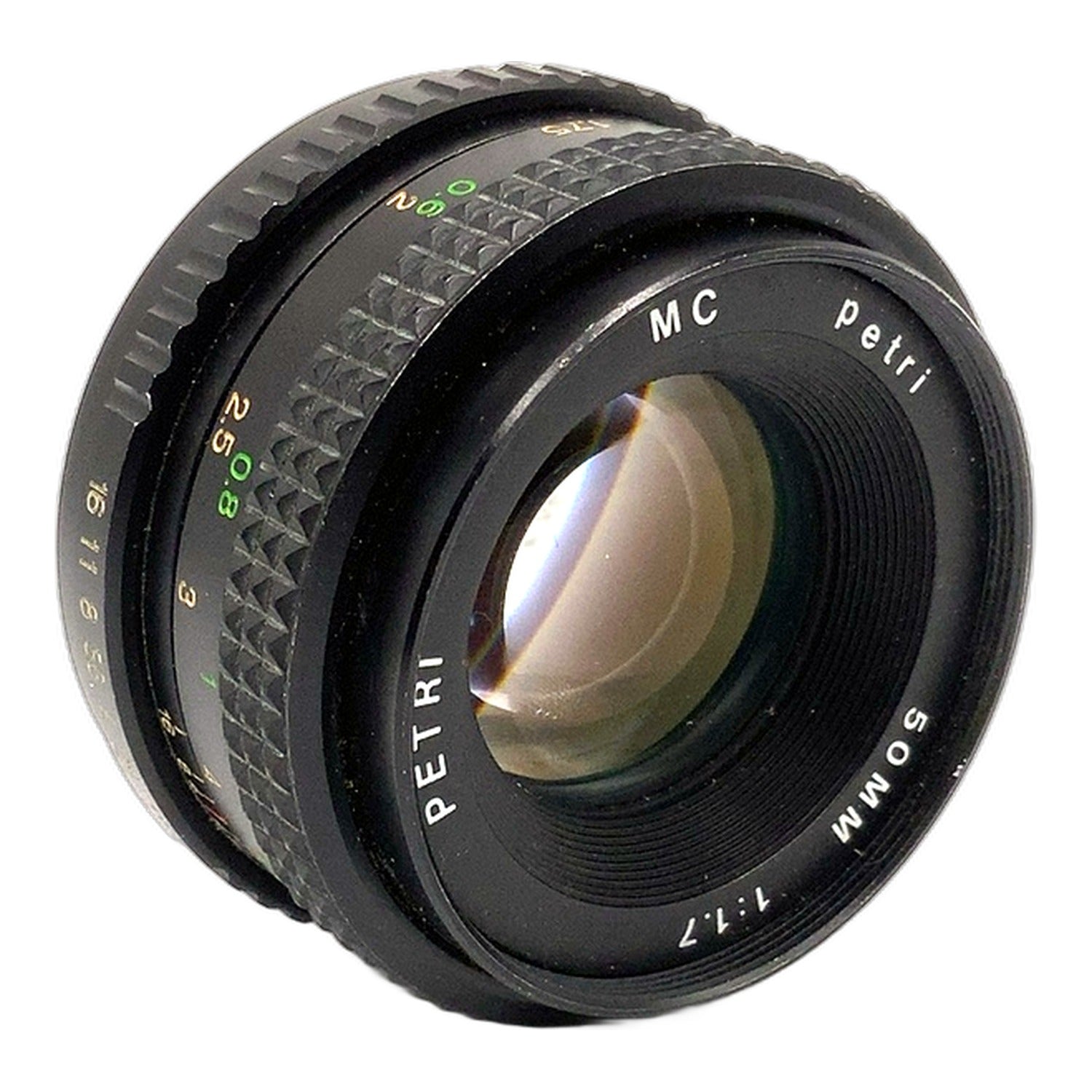 Petri MC 50mm 1:1.7 Objektiv MF Manual Focus manuell Festbrennweite (Pentax K)
