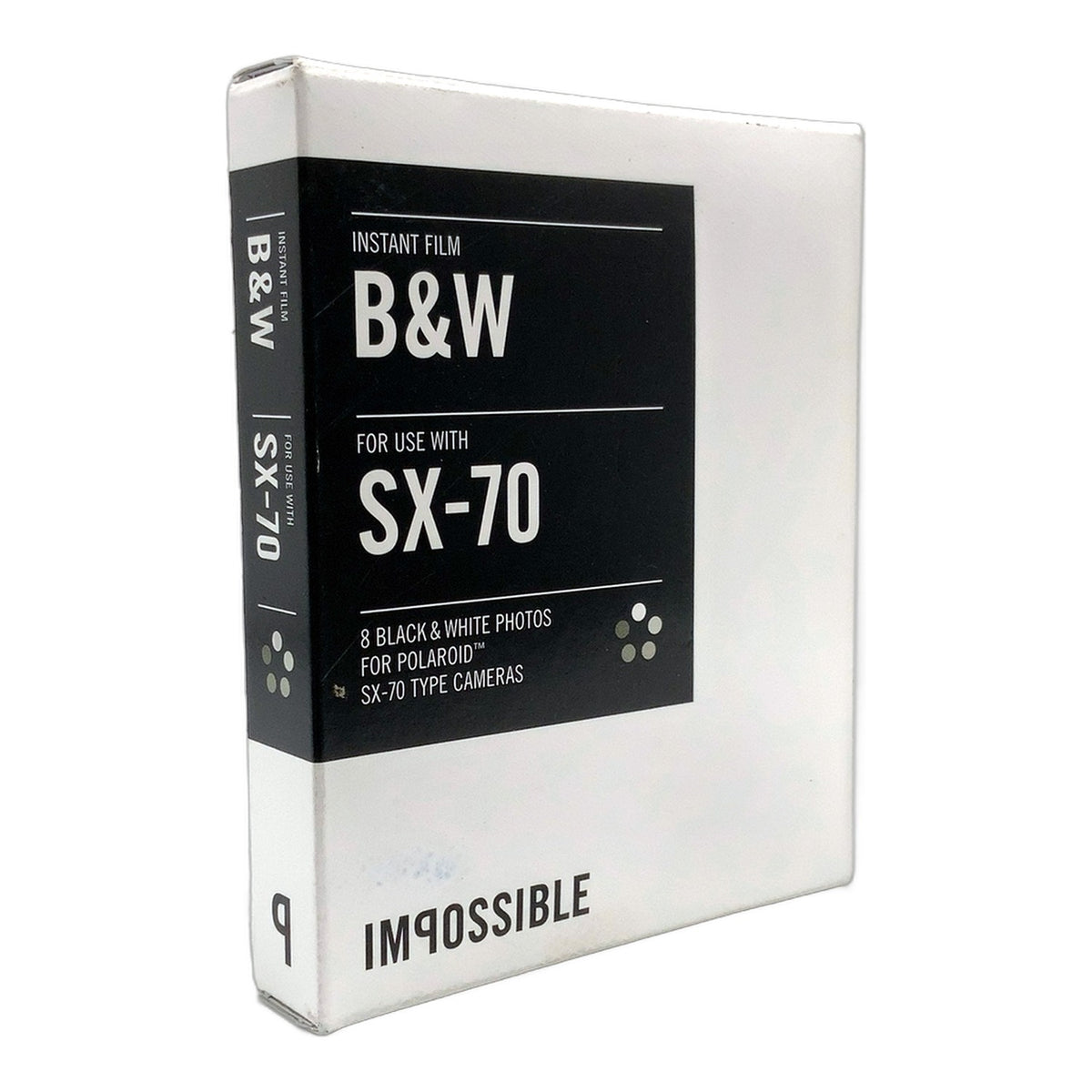 Impossible B&W Polaroid SX-70 8 Black & White Photos