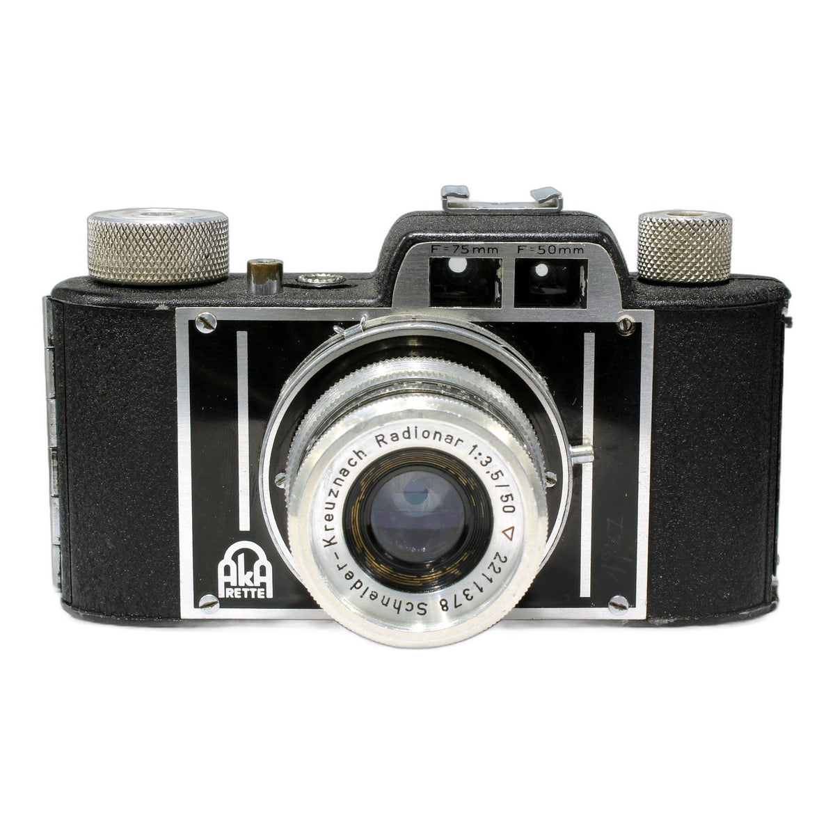 Aka Akarette viewfinder camera with Schneider-Kreuznach Radionar 1:3.5/50