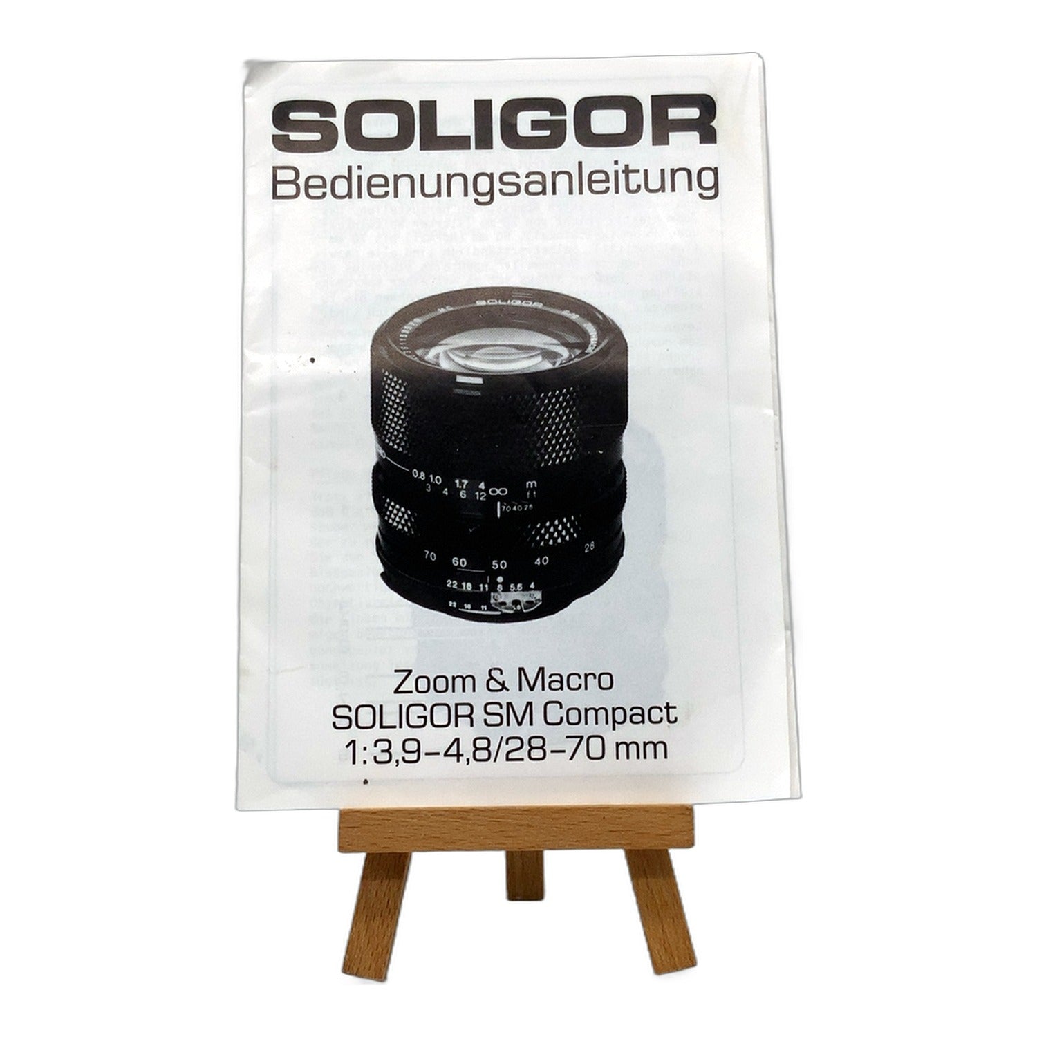 Soligor Zoom&Macro 1:3.9-4.8/28-70mm Bedienungsanleitung Handbuch Deutsch