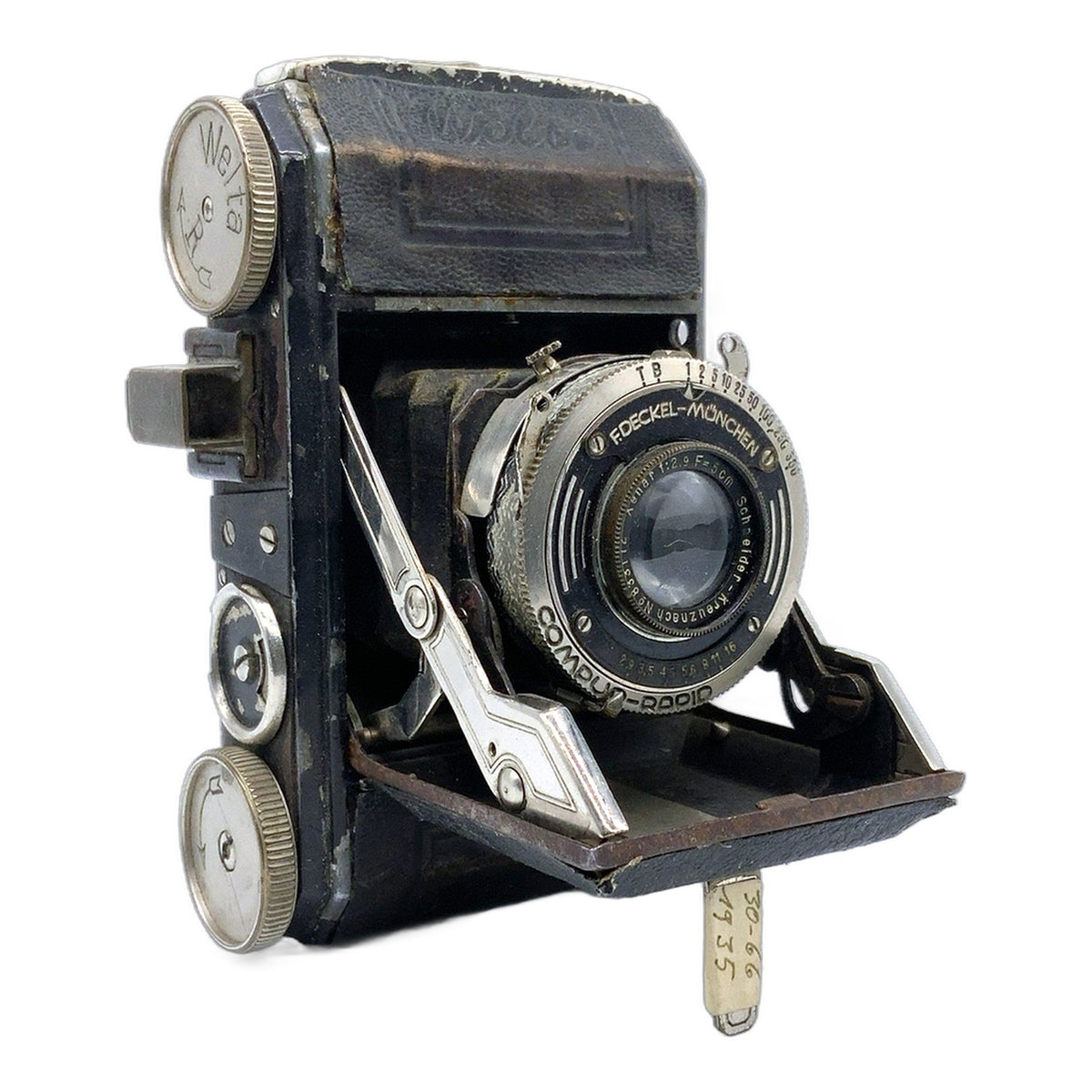 Welta Welti Klappkamera mit Xenar 50mm 1:2.9 Compur-Rapid Balgenkamera