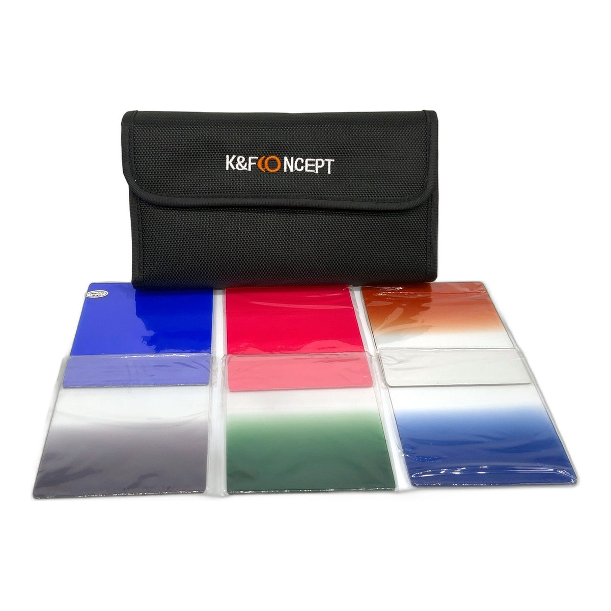 K&F Concept 6er Set Farbfilter Blue/Pink+ Verlauf Grey/Green/Blue/Orange 85x95mm