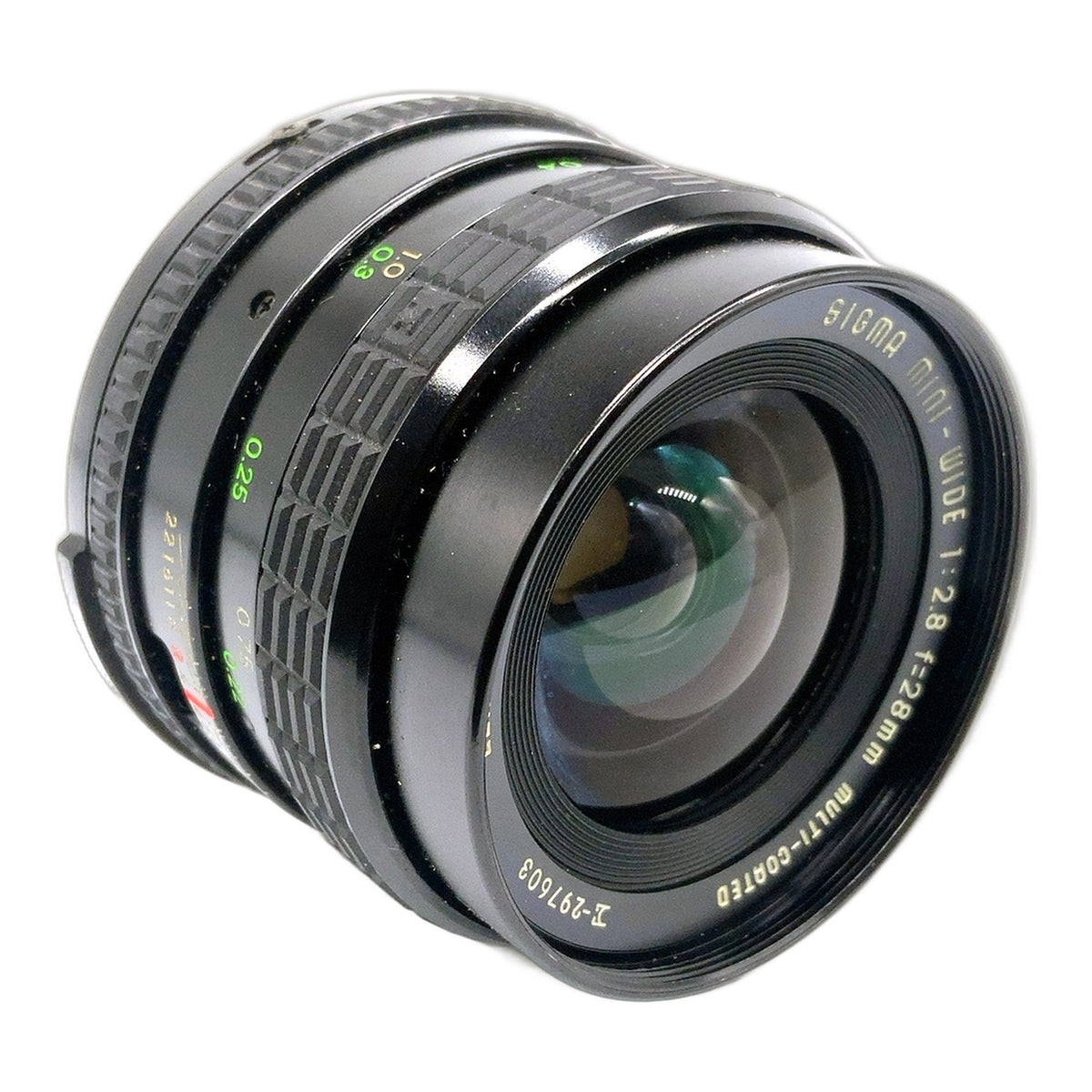 Sigma Mini-Wide MC 28mm 1:2.8 Objektiv manuell Festbrennweite (Pentax K) Nebel!
