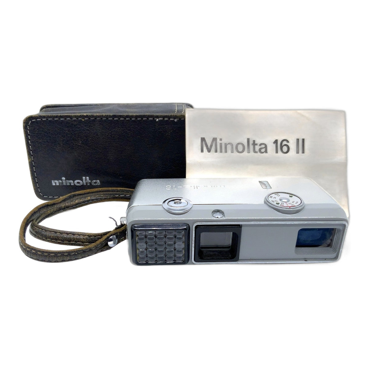 Minolta 16EE Miniaturkamera mit Rokkor 25mm 1:2.8 Kleinstbildkamera mit Tasche