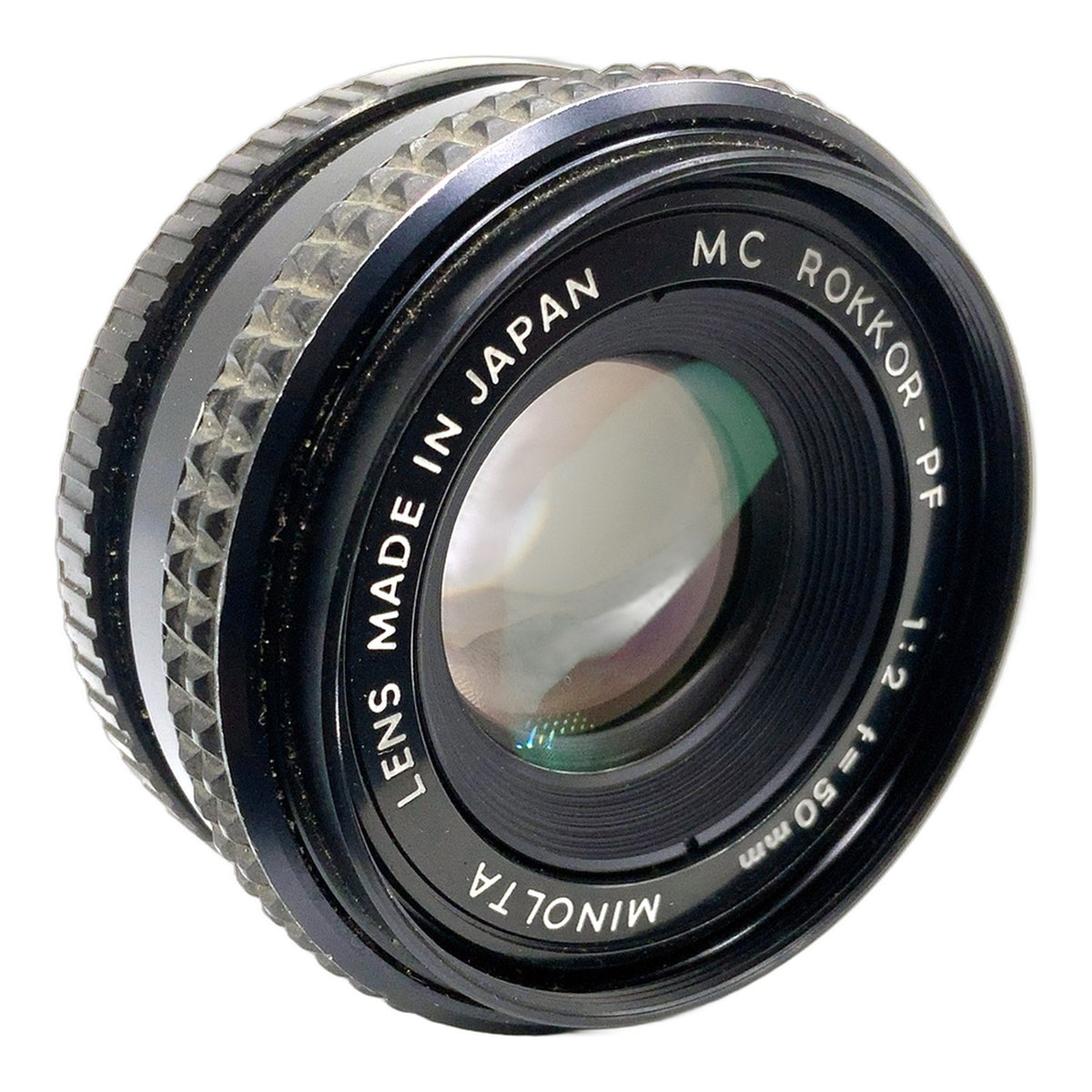 Minolta MC Rokkor-PF 50mm 1:2 Objektiv manuell Festbrennweite (Minolta MD) Pilz!
