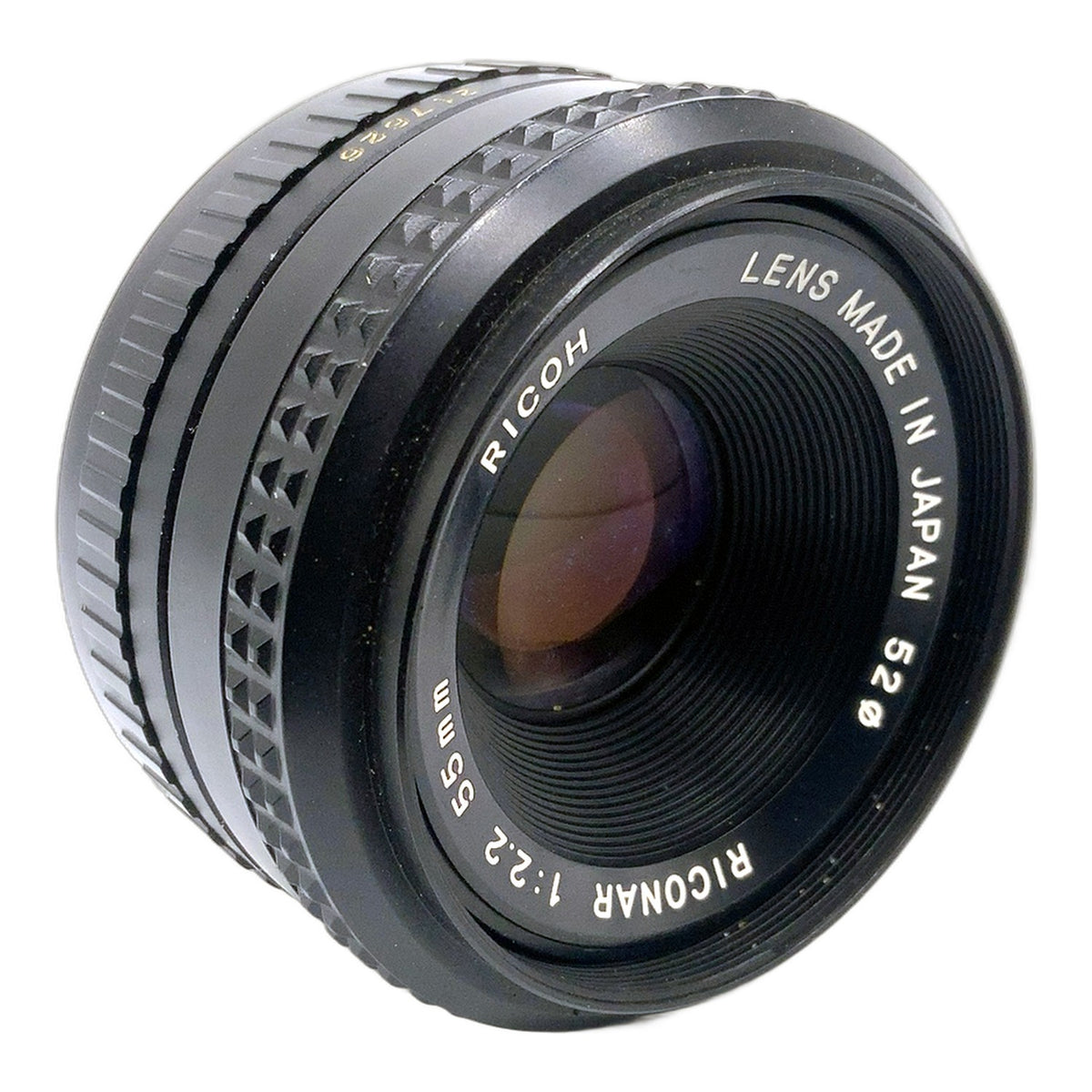 Ricoh Riconar 55mm 1:2.2 Objektiv manuell Festbrennweite (Pentax K) Pilz!
