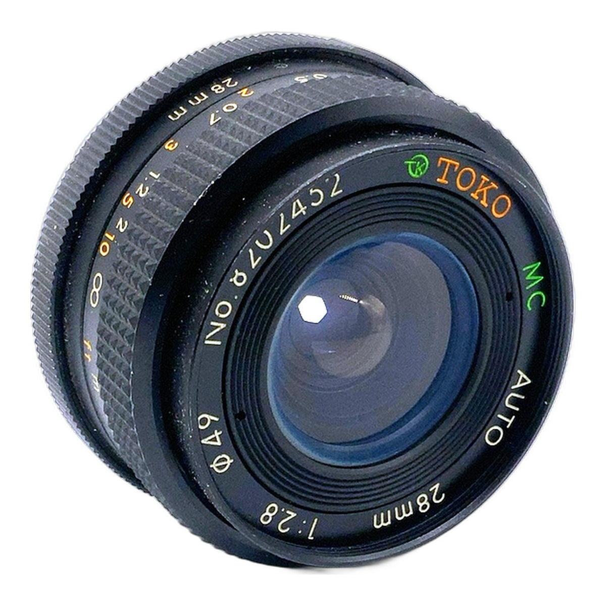 Toko MC Auto 28mm 1:2.8 Objektiv Manual Focus manuell Festbrennweite (Pentax K)
