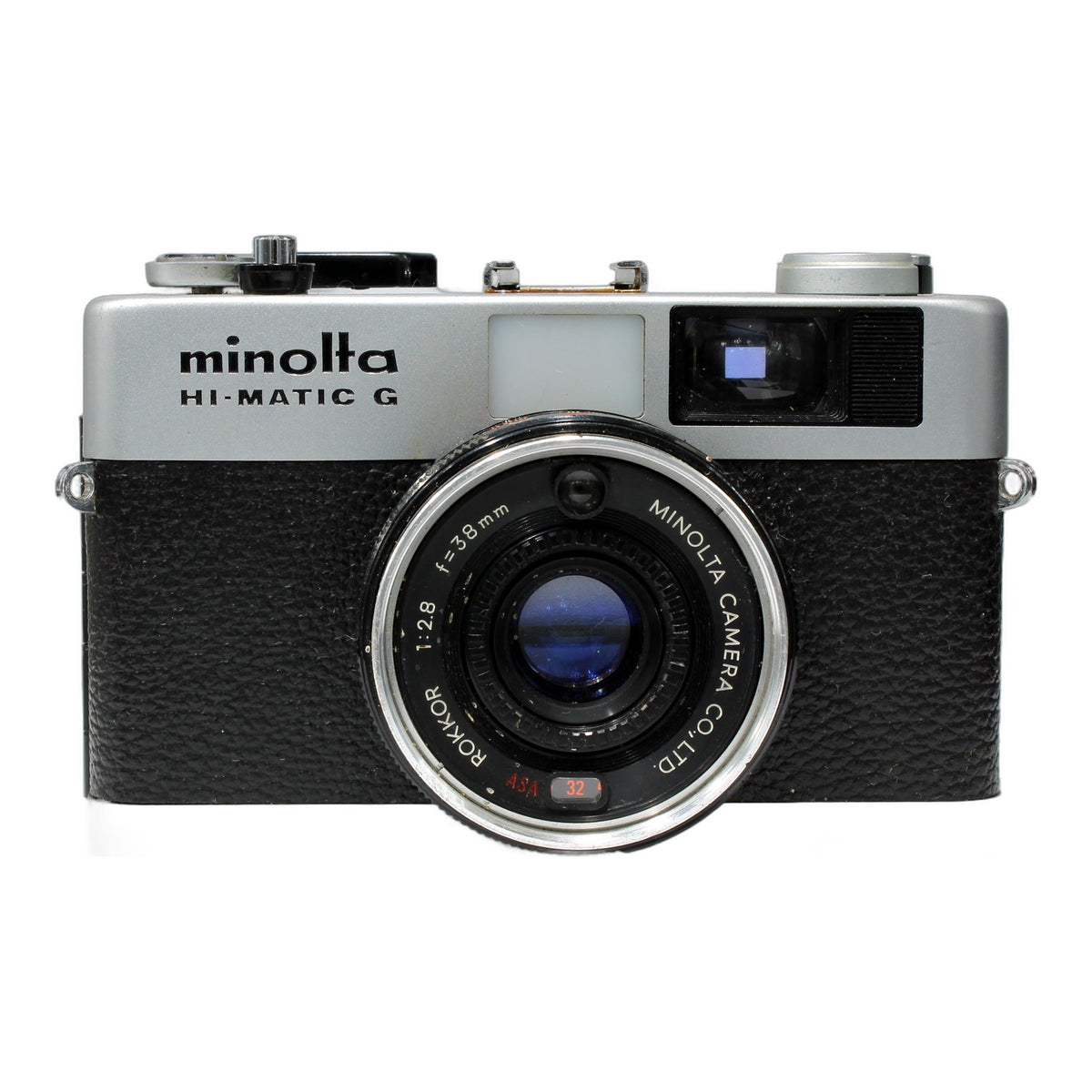 Minolta Hi-Matic G Sucherkamera mit Rokkor 38mm 1:2.8 !Beli Defekt!