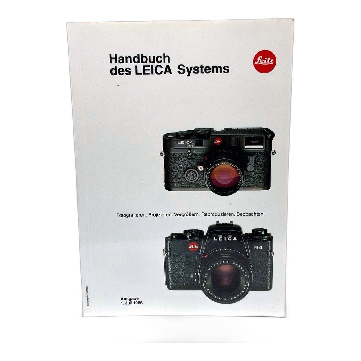Leitz Handbuch des Leica Systems 1. Juli 1986 Katalog Deutsch
