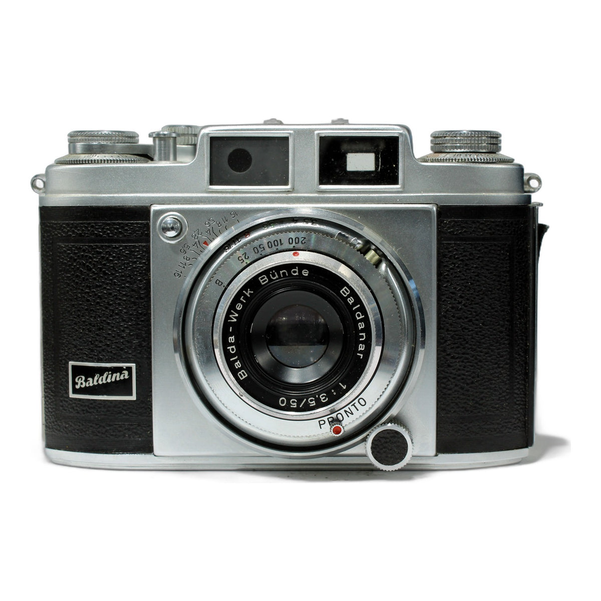 Balda Baldina Sucherkamera mit Baldanar 50mm 1:3.5 Pronto Viewfinder Camera