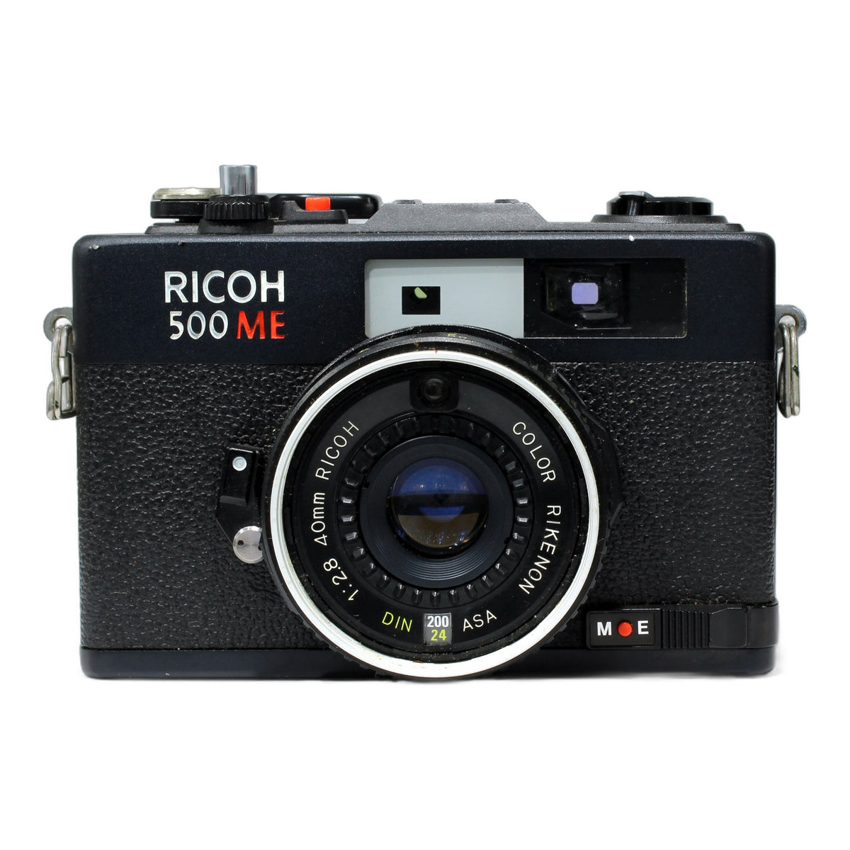Ricoh 500 ME Messsucherkamera mit Color-Rikenon 40mm 1:2.8 Rangefinder Camera