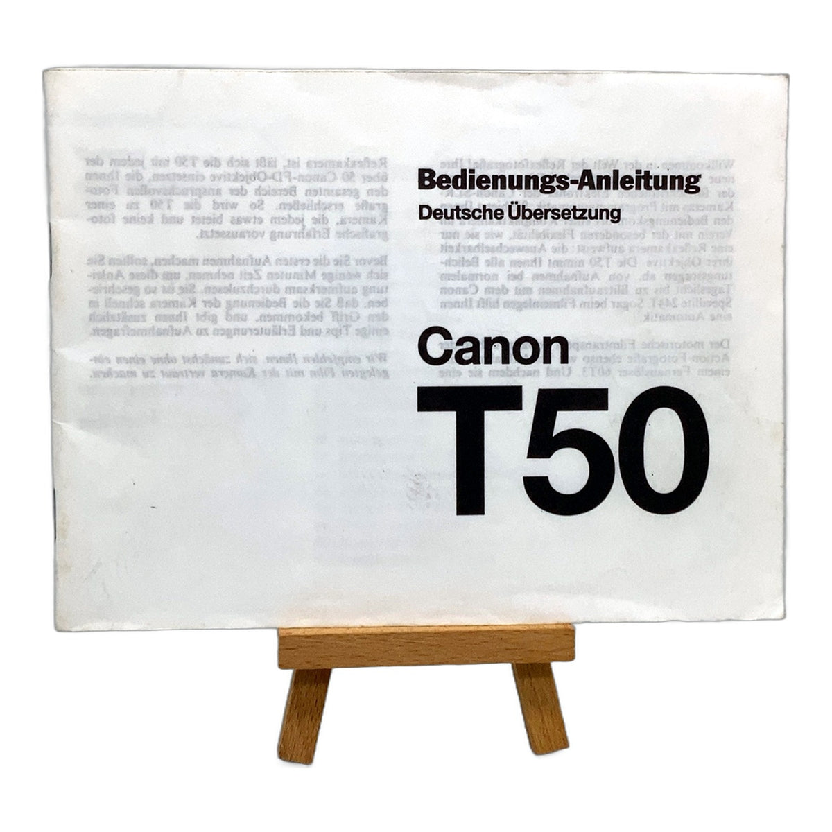 Canon T50 Bedienungsanleitung User Manual Handbuch Deutsch