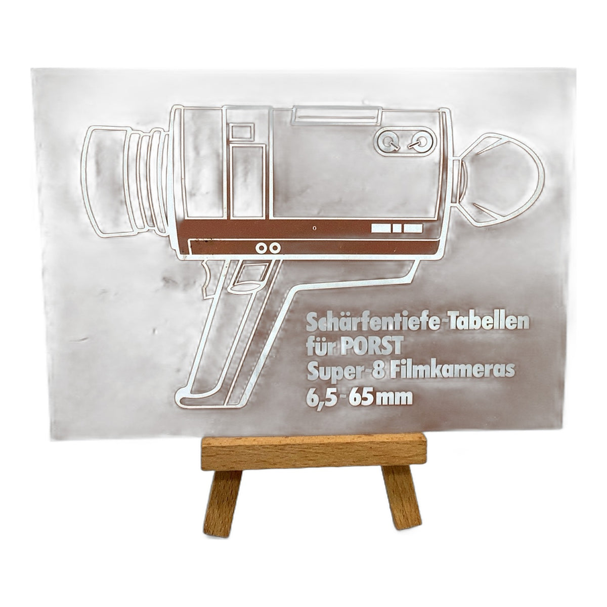 Porst Schärfentiefe-Tabellen für Super-8 Filmkameras 6,5-65mm Infoheft Deutsch