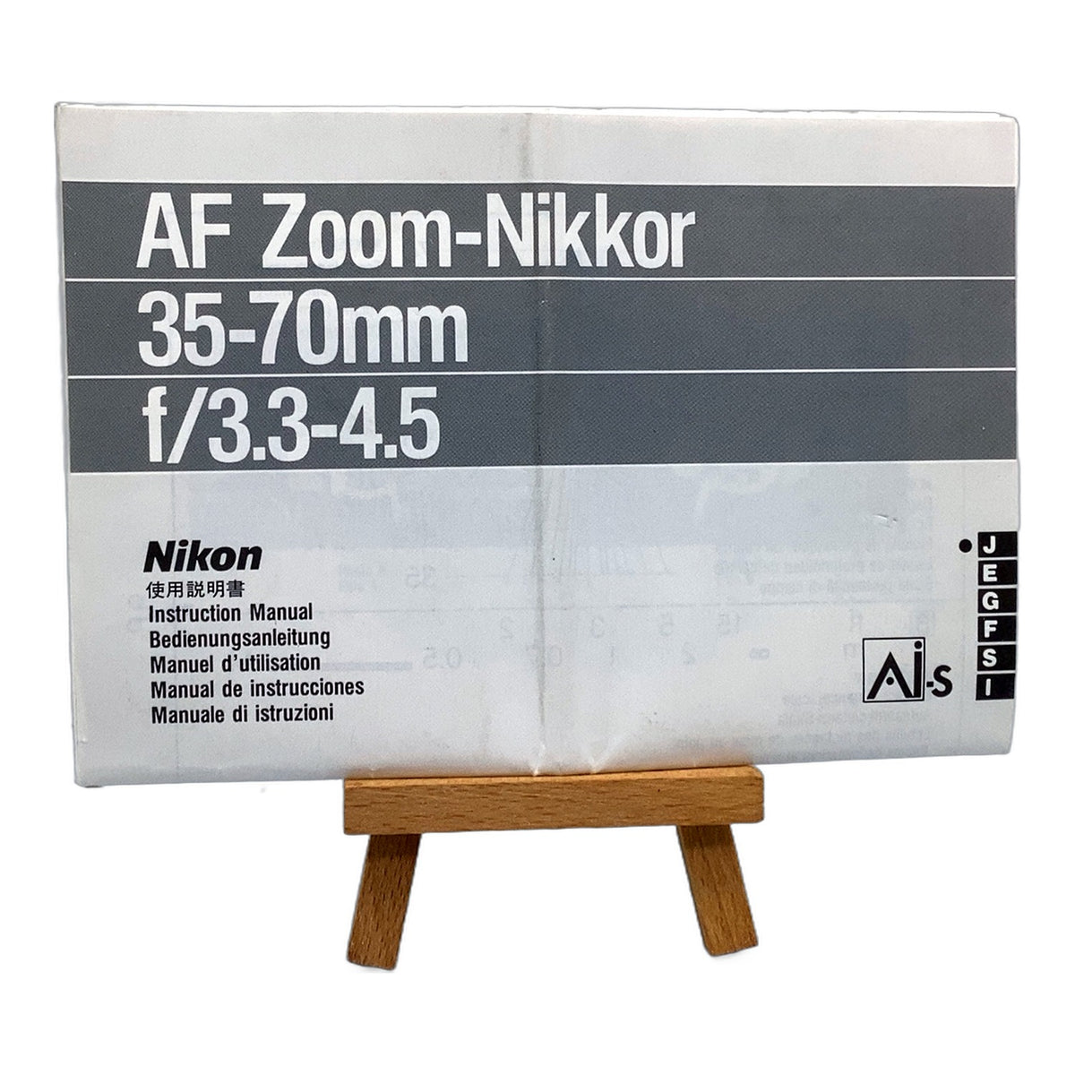 Nikon 35-70mm f/3.3-4.5 AF Zoom Nikkor Bedienungsanleitung Deutsch