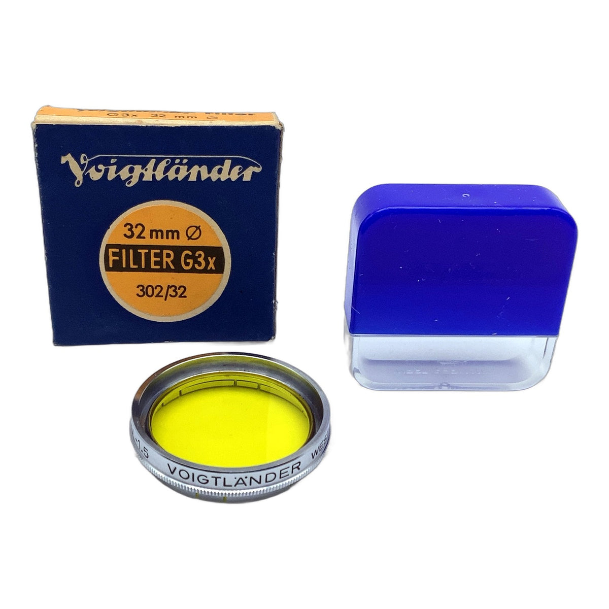 Voigtländer 302/32 AR G 3x LW -1,5 Gelb Yellow Steckfilter (32mm) Slip On in OVP