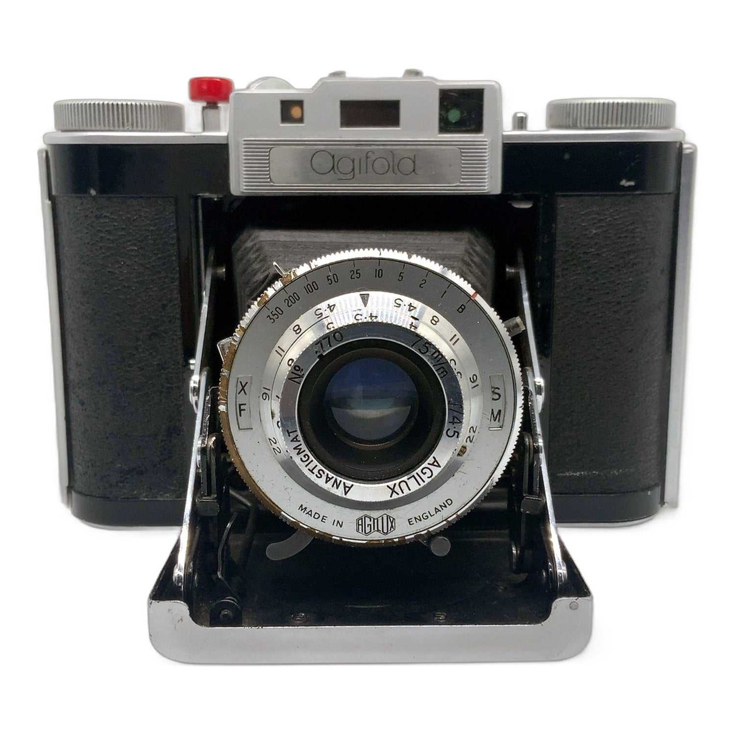 Agilux Agifold Klappkamera mit Anastigmat 75mm f/4.5 Folding Camera Analogkamera