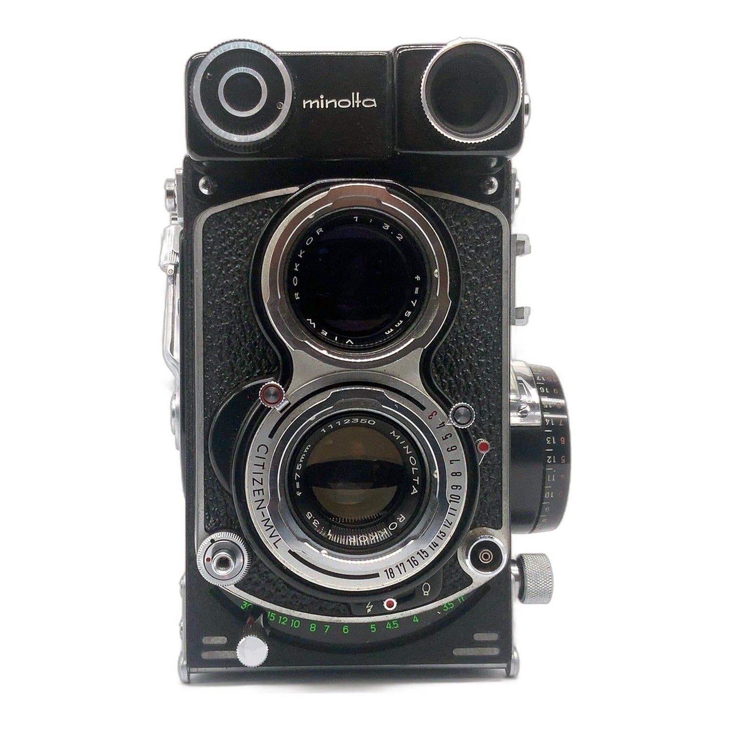 Minolta Autocord CDS TLR mit Rokkor 75mm 1:3.5 zweiäugige Kamera