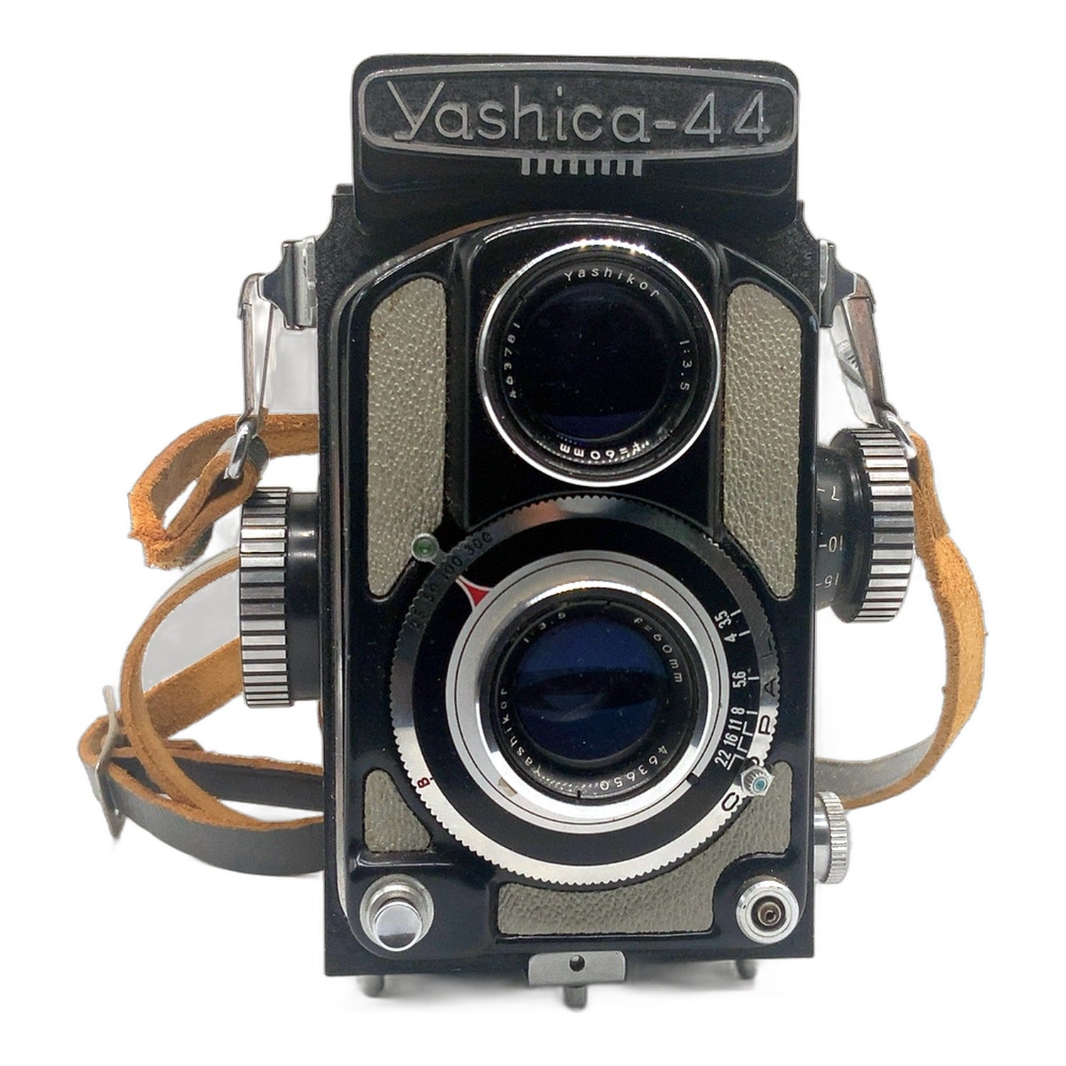 Yashica 44A TLR mit Yashicor 60mm 1:3.5 zweiäugige Kamera