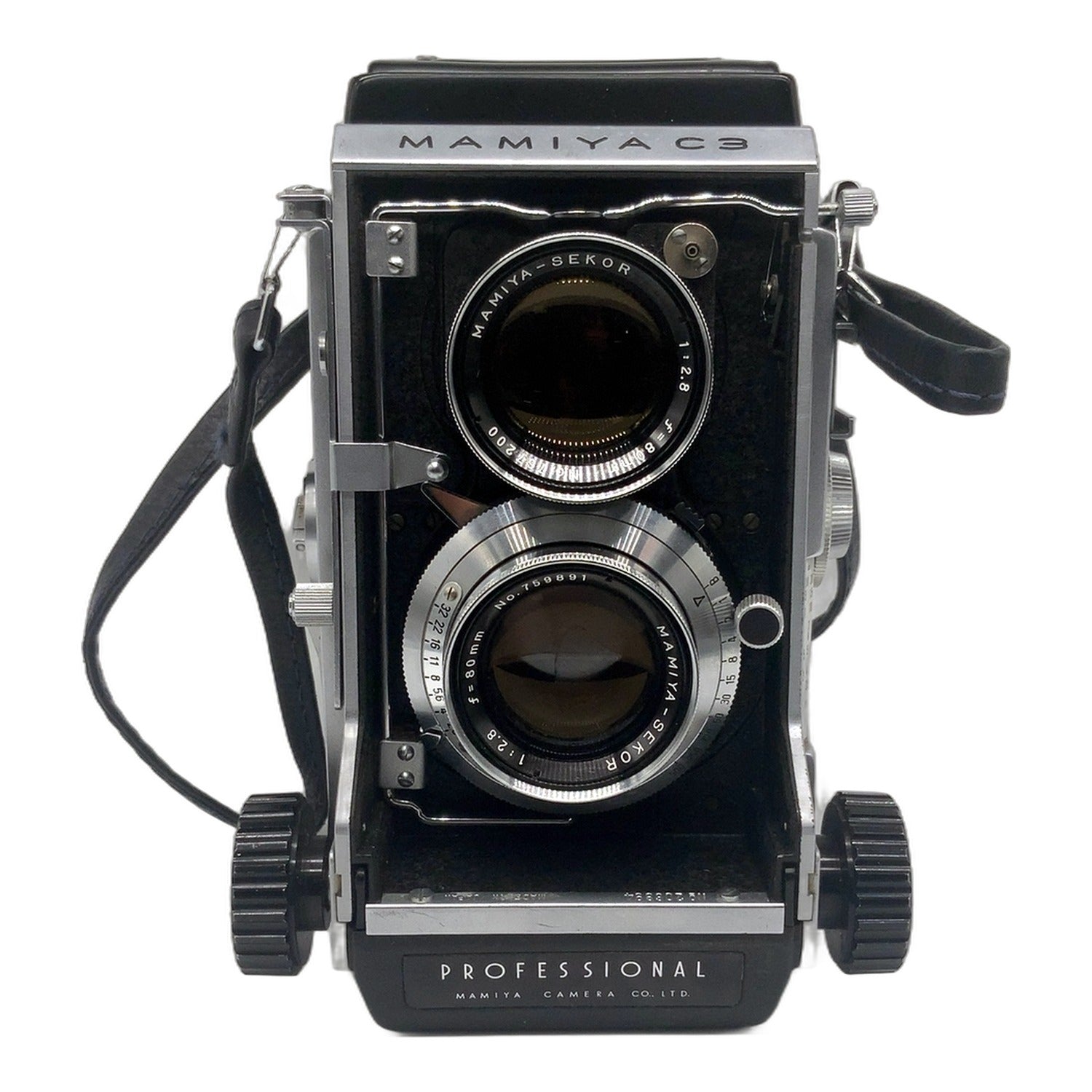 Mamiya C3 professional TLR mit Sekor 80mm 1:2.8 zweiäugige Kamera