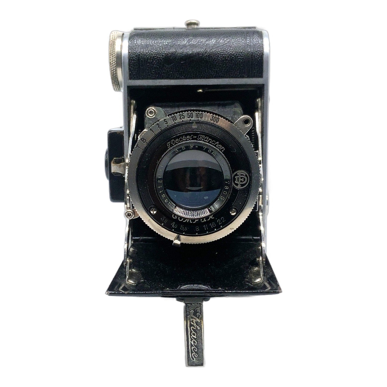 Ihagee Klappkamera mit Ihagee-Anastigmat 7cm 1:3.5 Compur Balgenkamera