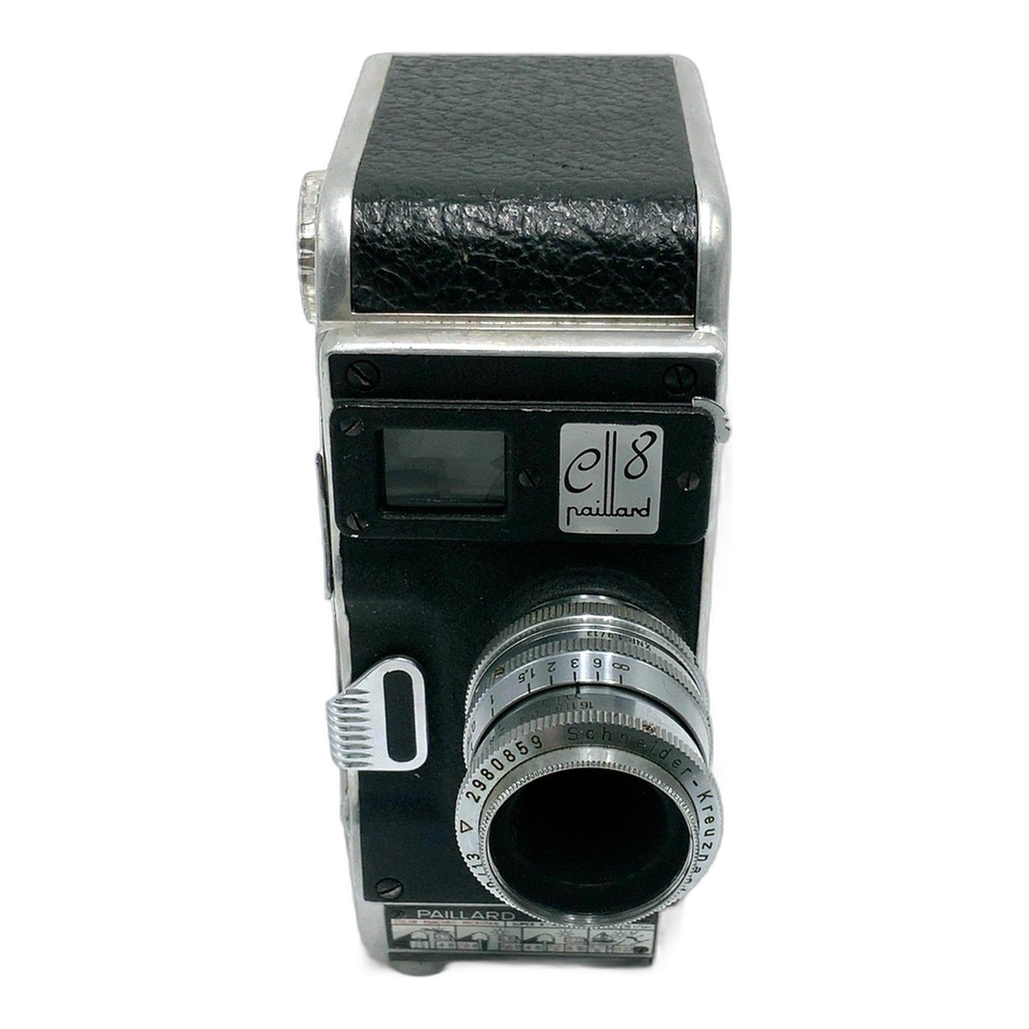 Bolex Paillard C8 Filmkamera mit Schneider-Kreuznach Xenoplan 13mm 1:1.9