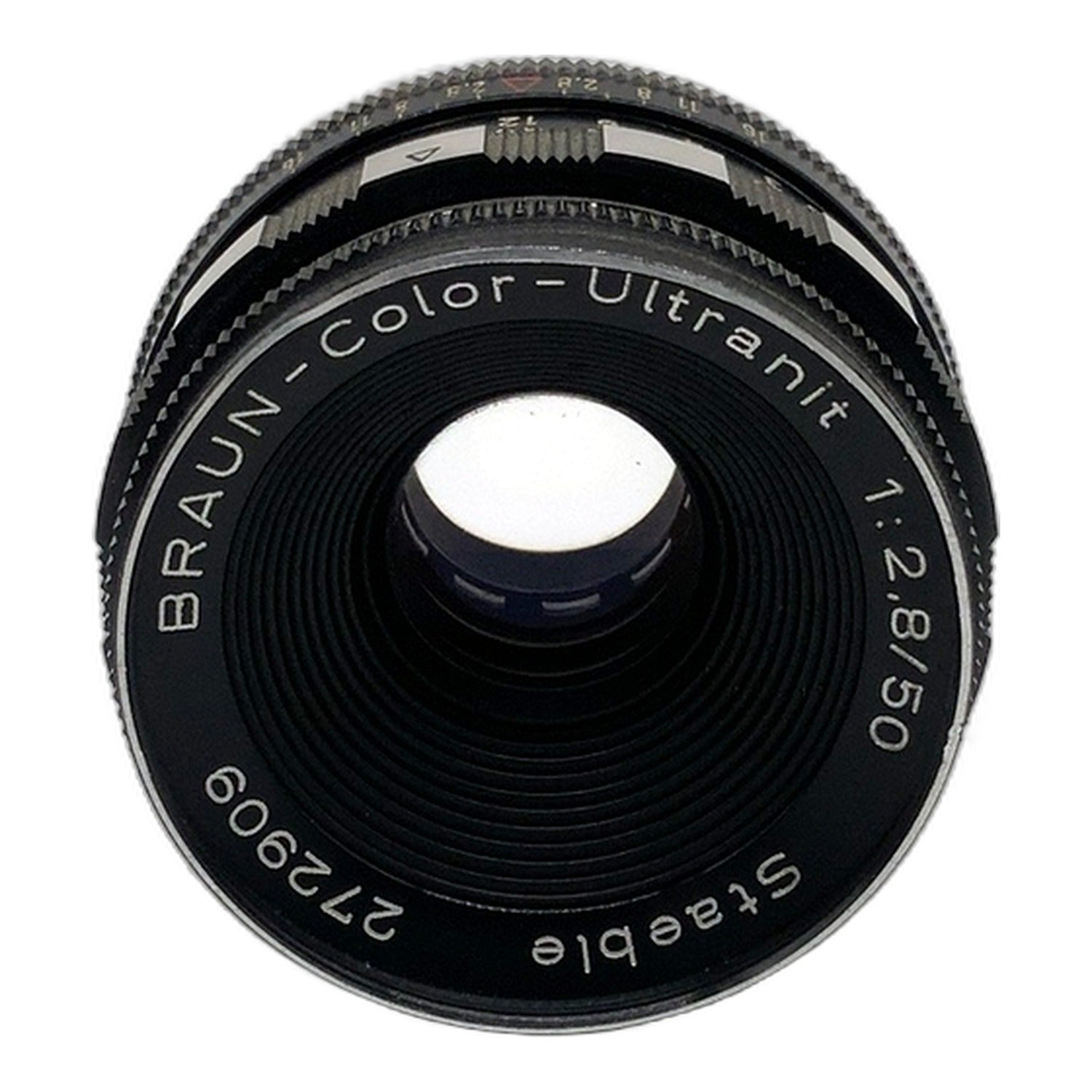 Staeble Braun-Color-Ultranit 50mm 1:2.8 Objektiv manuell Festbrennweite (M39)
