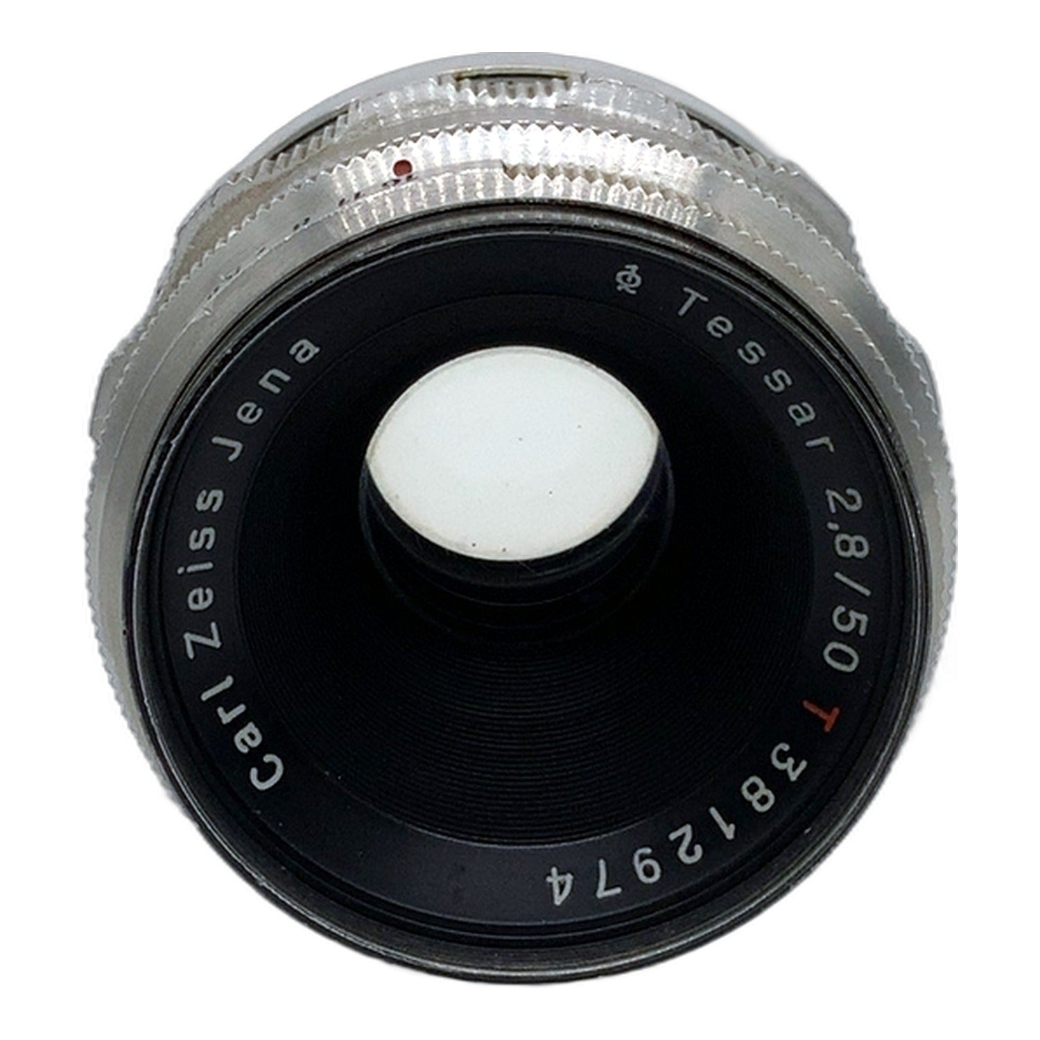 Carl Zeiss Jena Q1 Tessar red T 50mm 1:2.8 Objektiv manuell Festbrennweite (M42)