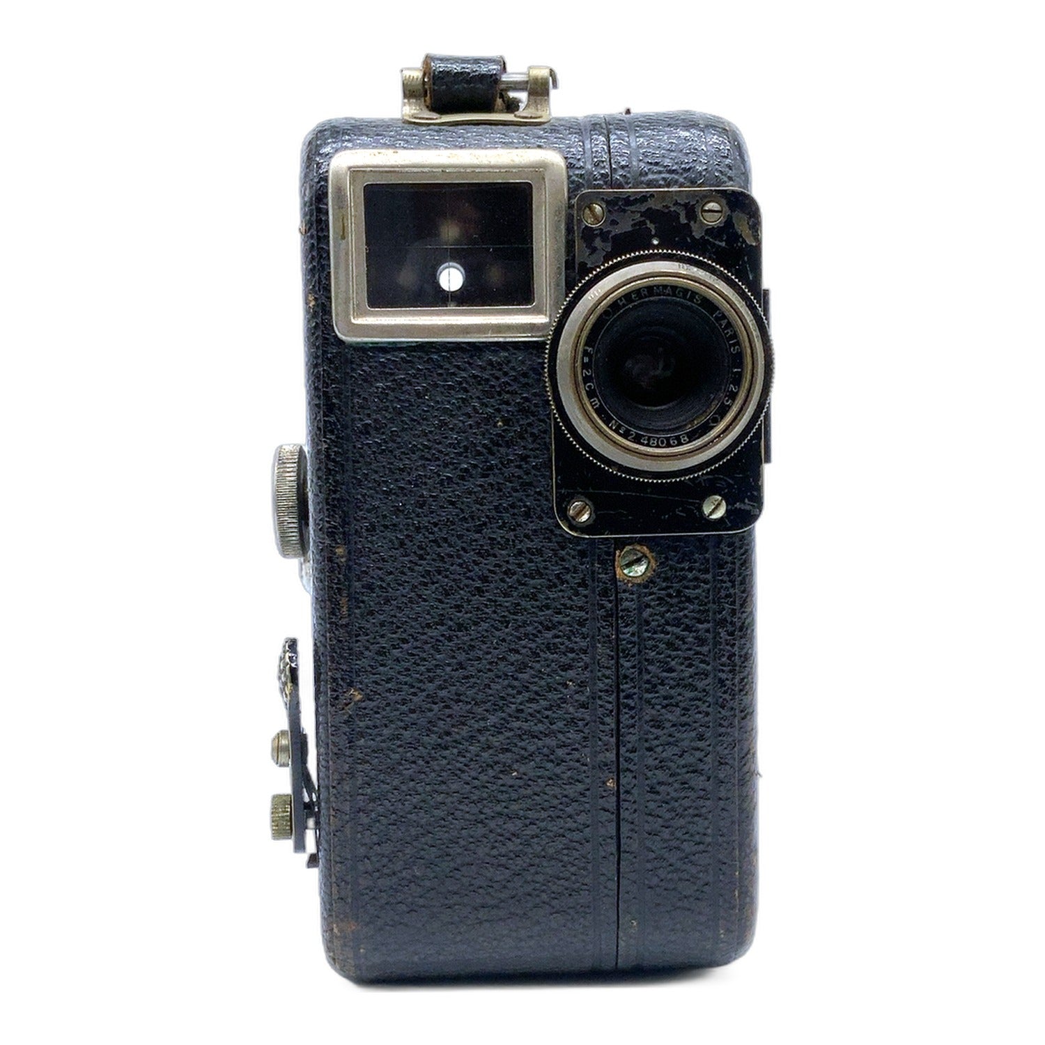 Pathé Kinamo Motocamera Filmkamera mit Hermagis Paris 2cm 1:2.5 Movie Camera