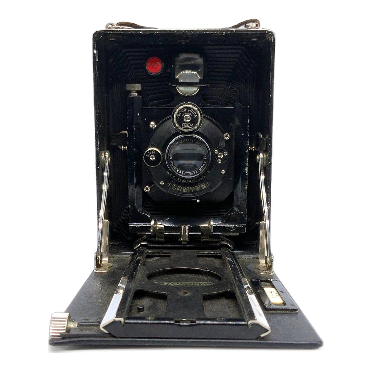 Voigtländer Avus Plattenkamera Anastigmat Avus 13,5cm 1:6.8 Compur + 3 Kassetten